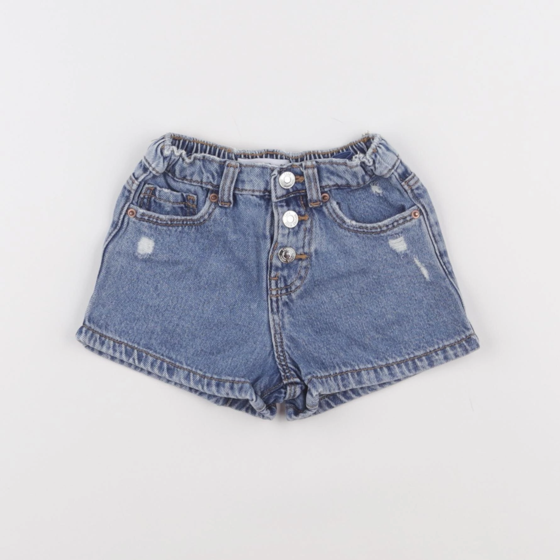 Zara - short bleu - 18 mois