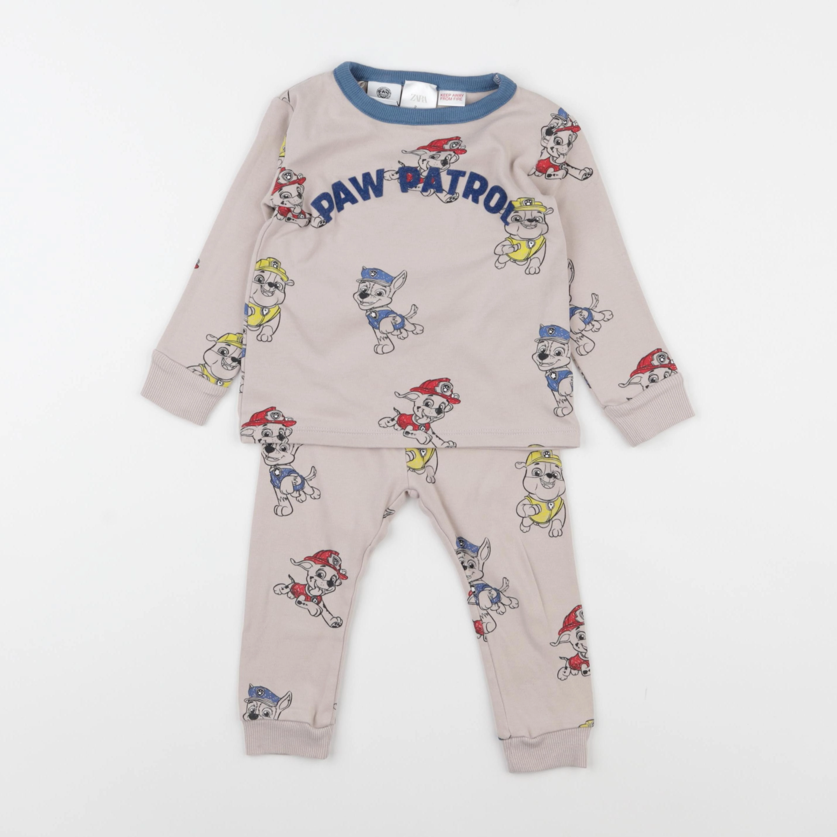 Zara - pyjama coton beige - 2 ans