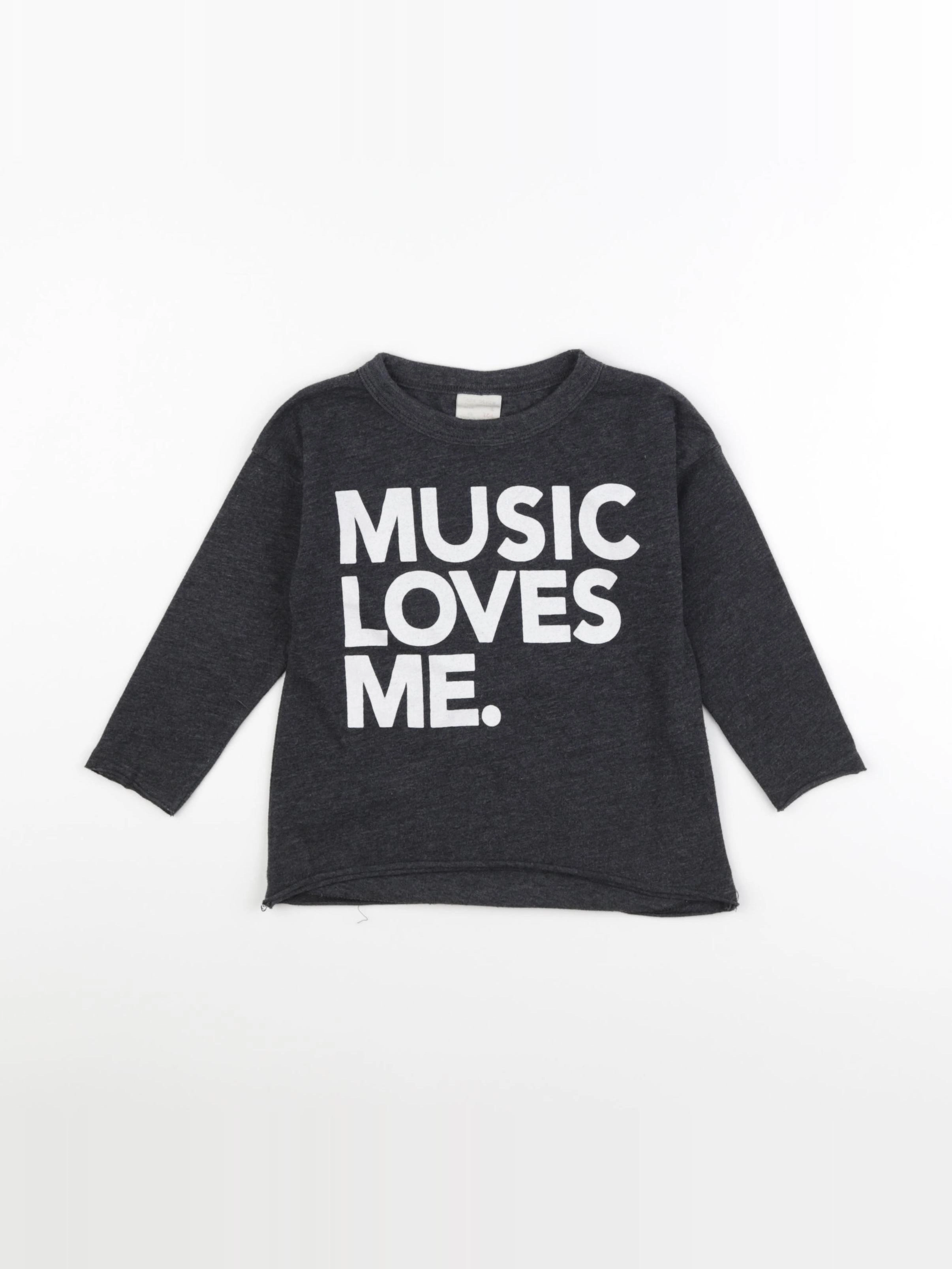 Zara - tee-shirt gris - 4 ans
