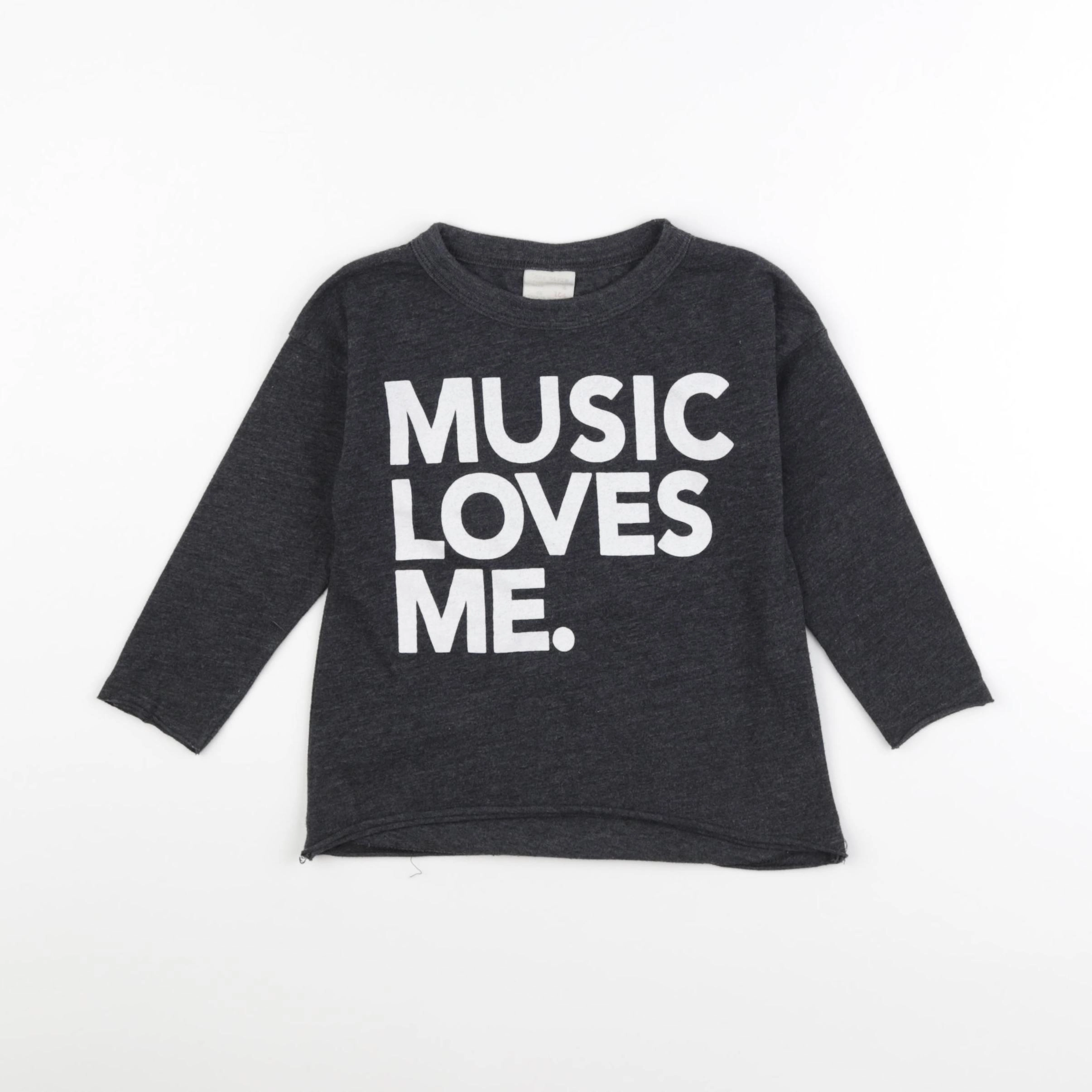 Zara - tee-shirt gris - 4 ans