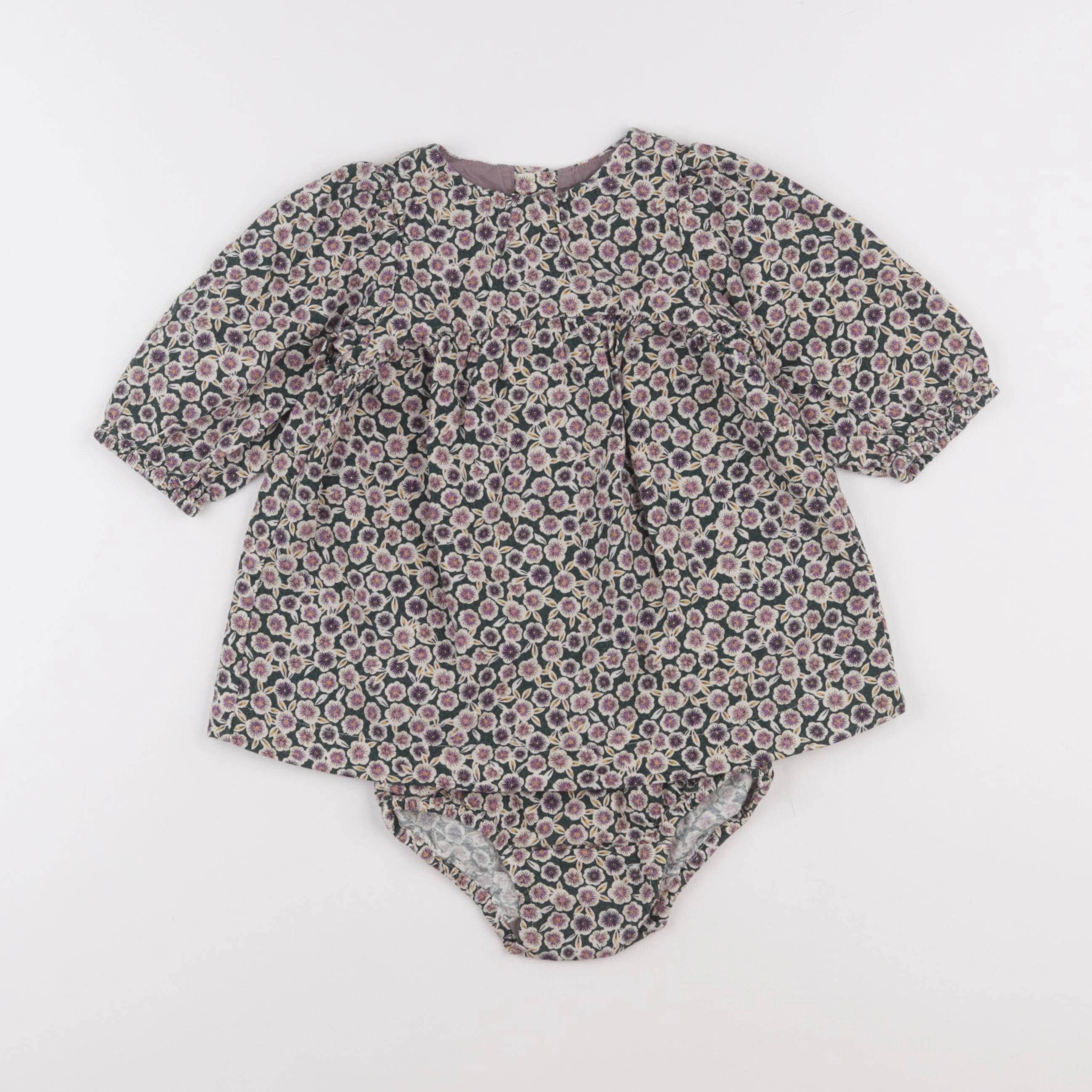 Zara - robe vert - 12/18 mois