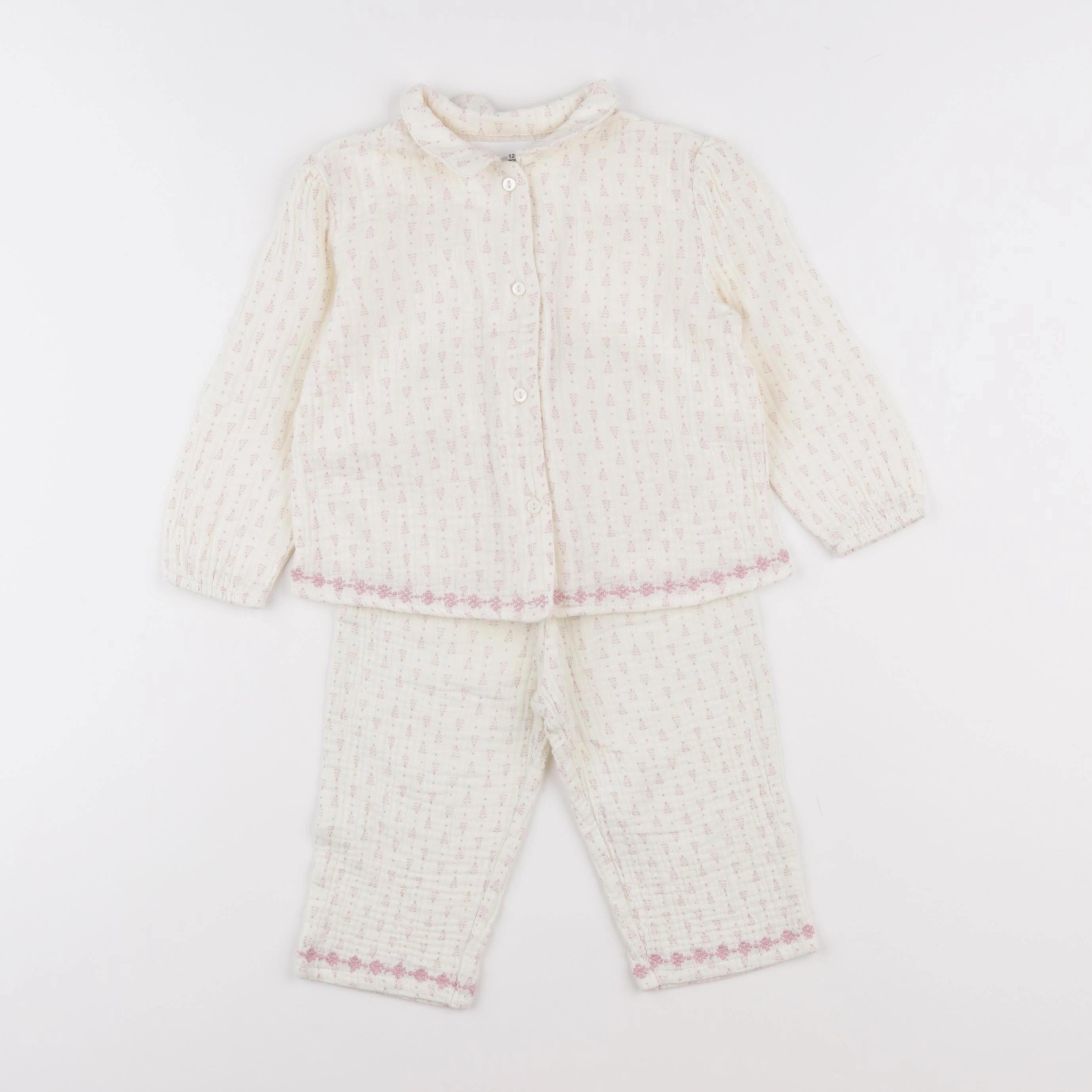 Zara - pyjama coton beige - 18 mois