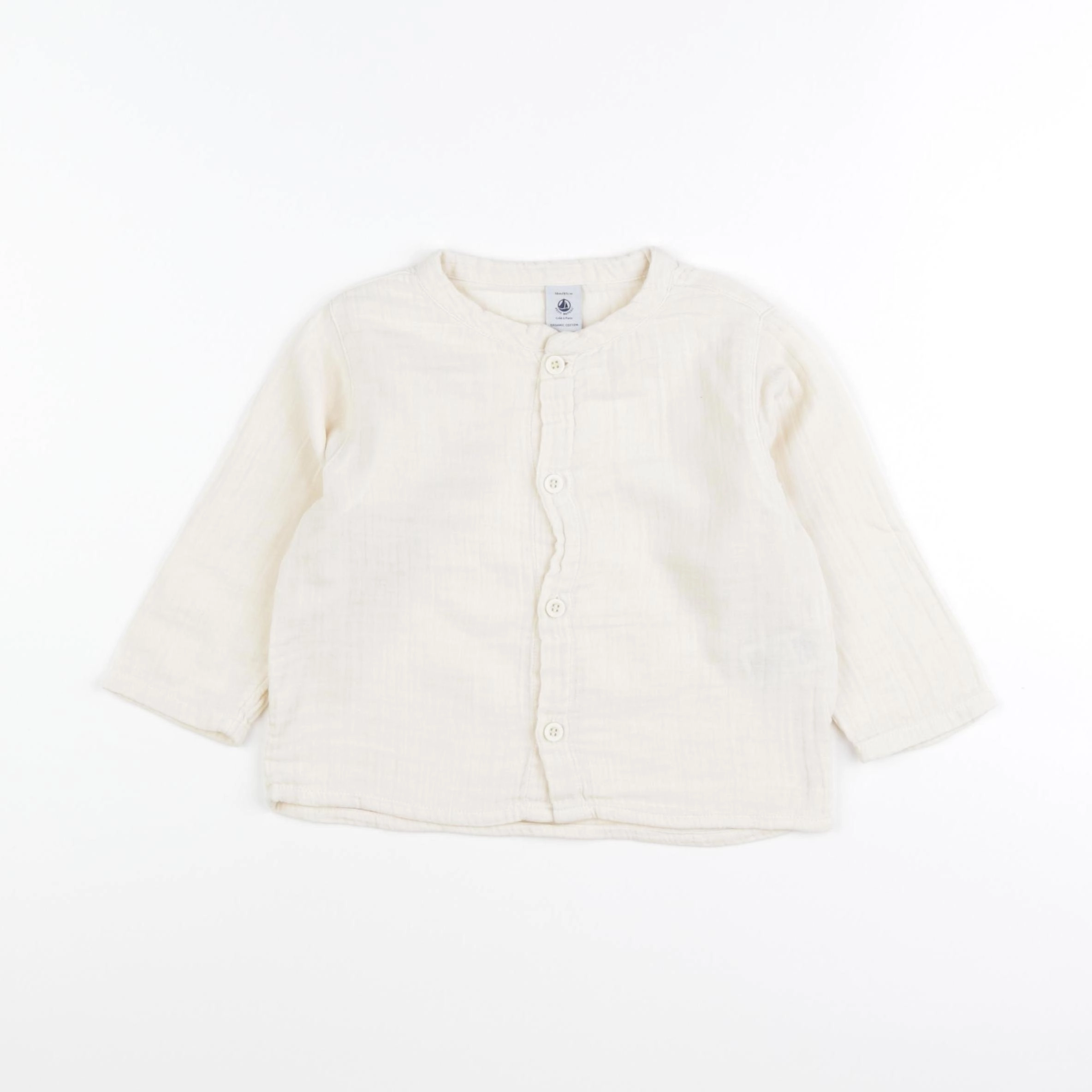Petit Bateau - chemise beige - 18 mois