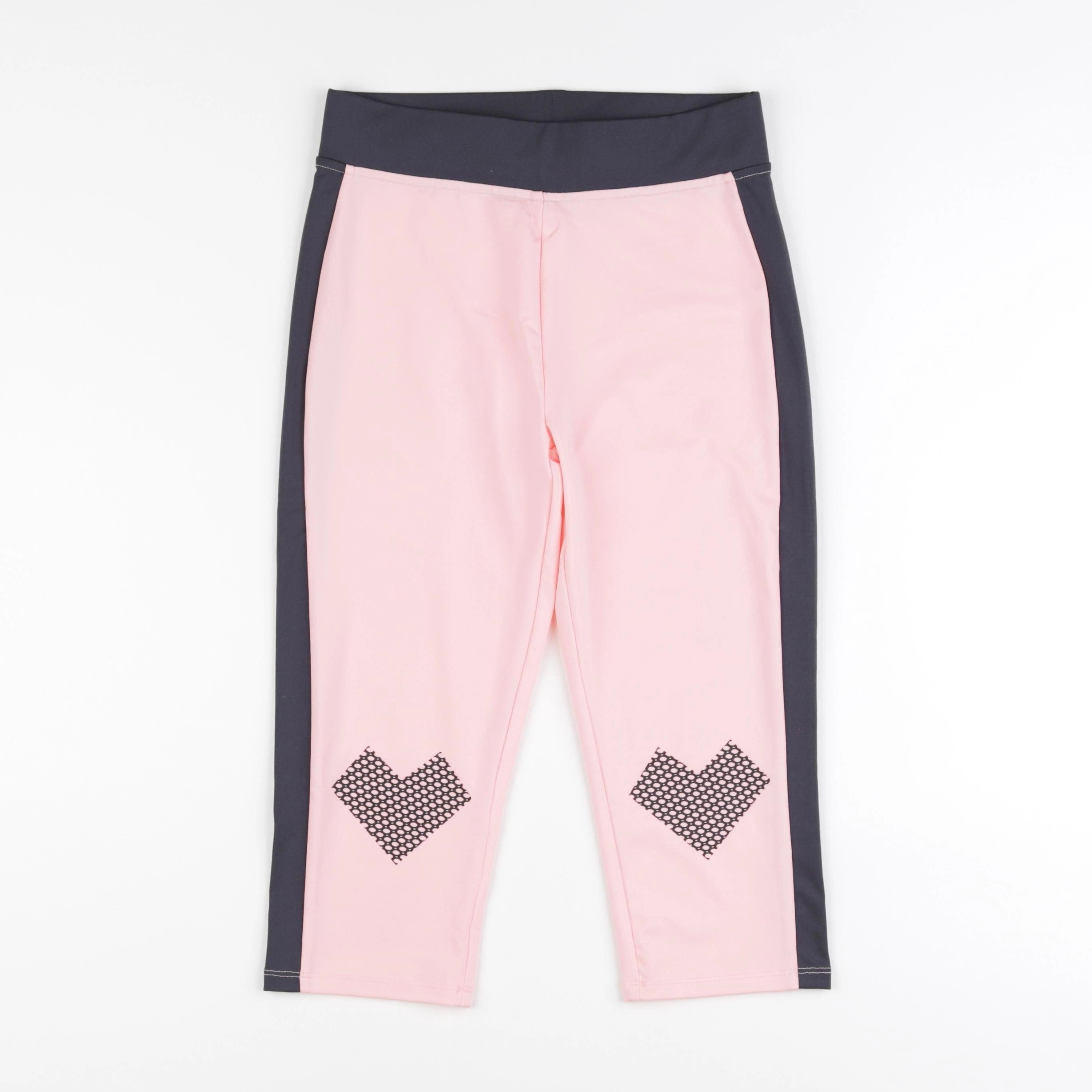Vertbaudet - legging court bleu, rose - 12 ans