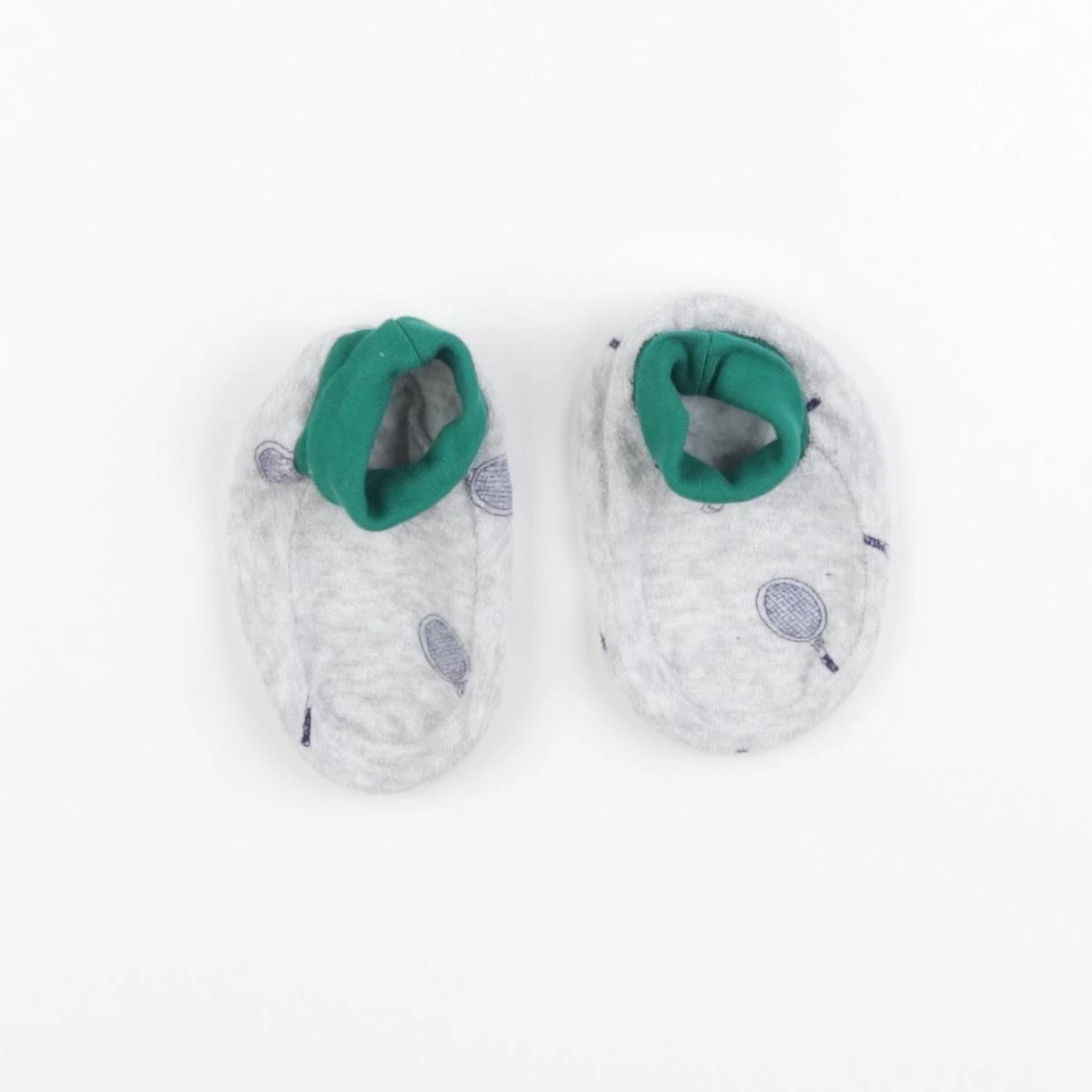 Petit Bateau - chaussons gris - pointure 23