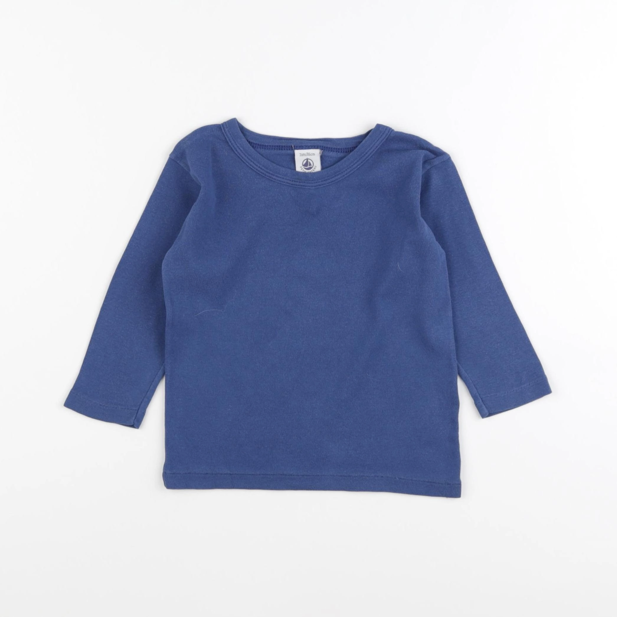 Petit Bateau - maillot de corps bleu - 2 ans