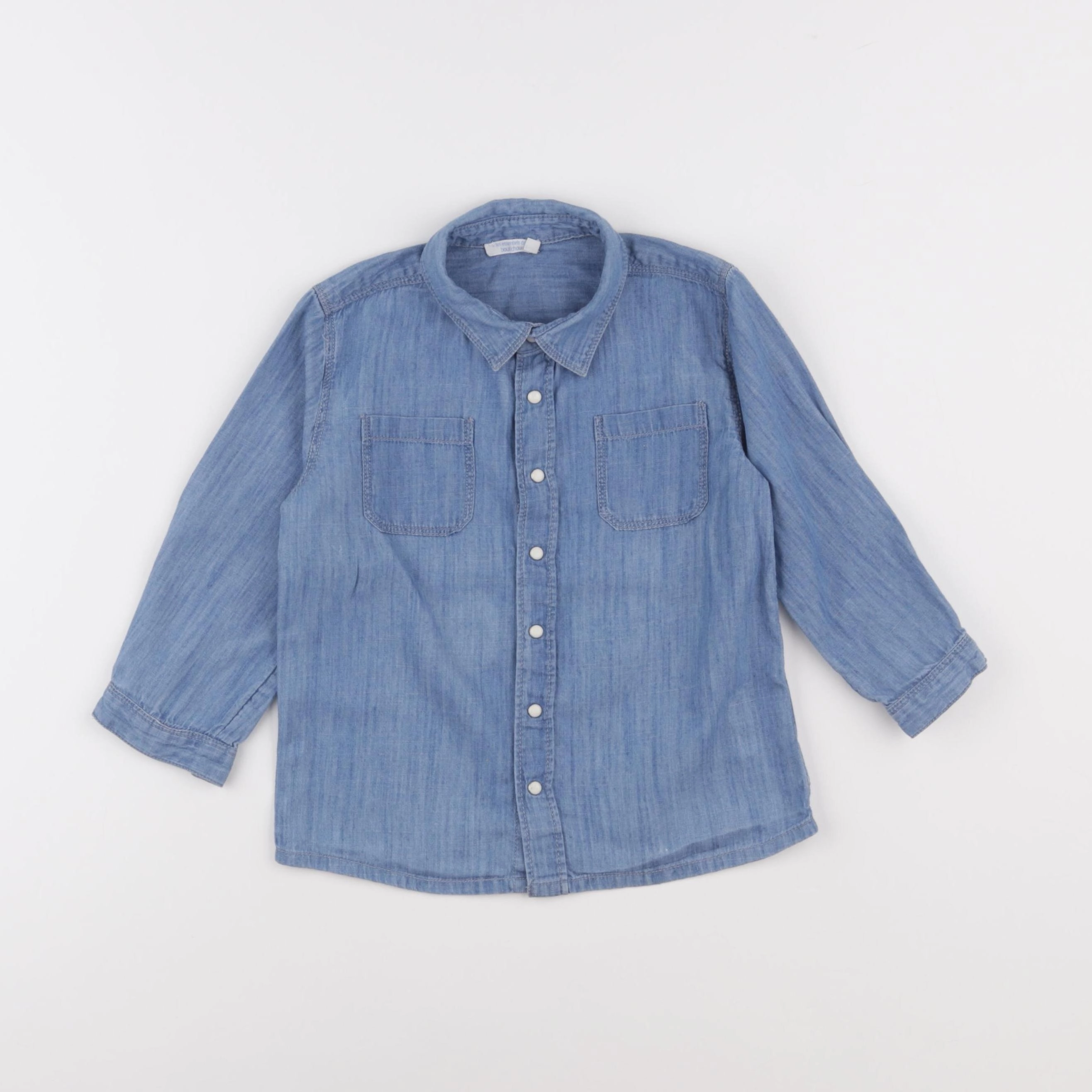 Boutchou - chemise bleu - 36 mois