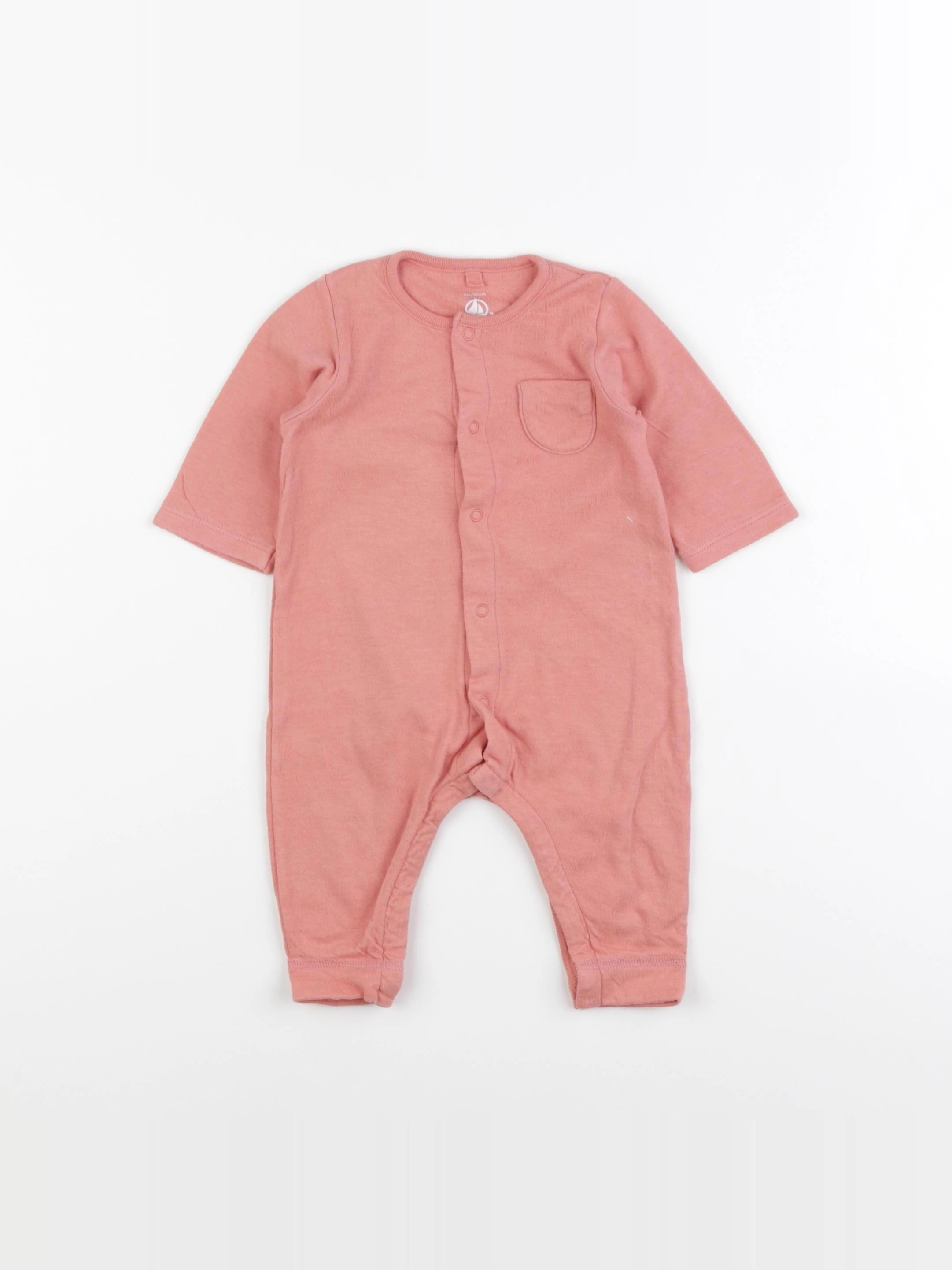 Petit Bateau - pyjama coton rose - 3 mois