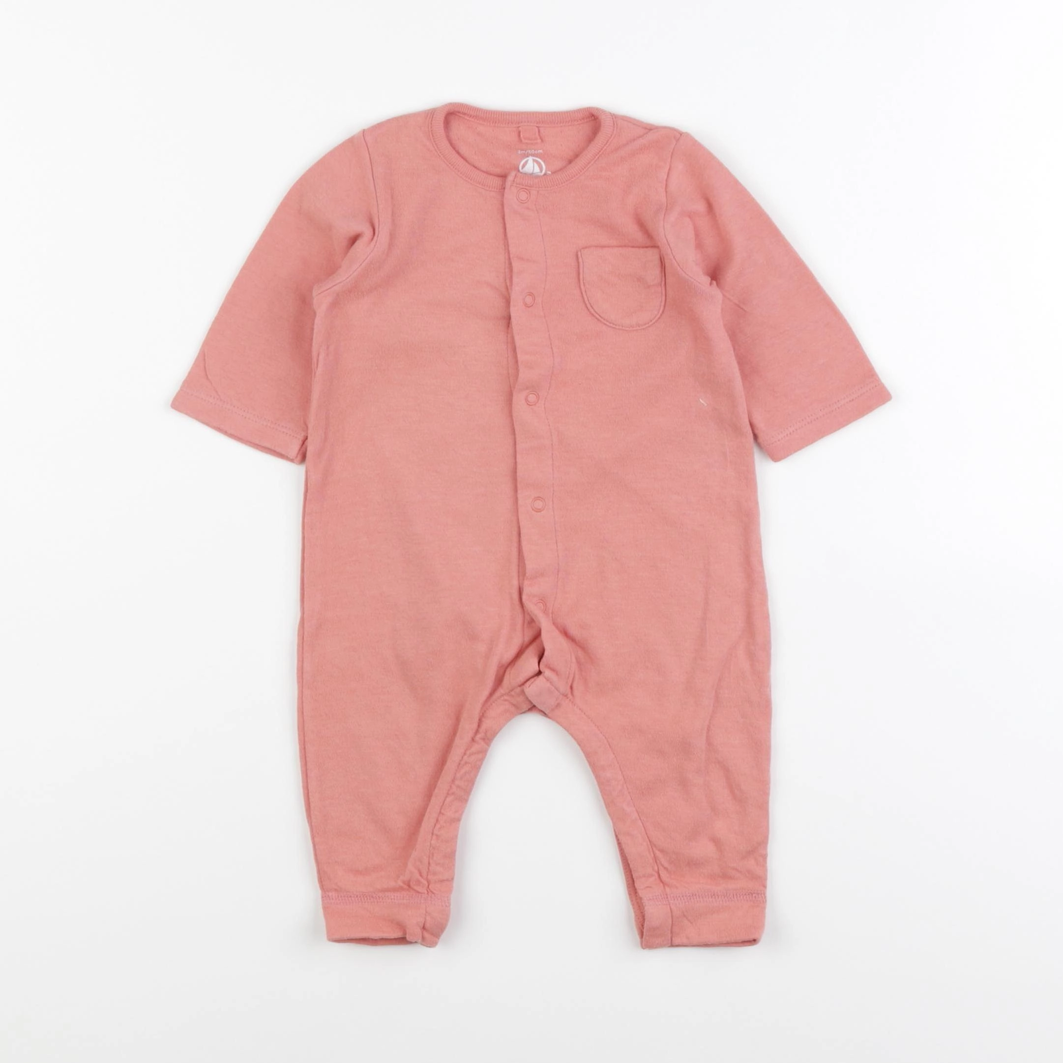 Petit Bateau - pyjama coton rose - 3 mois