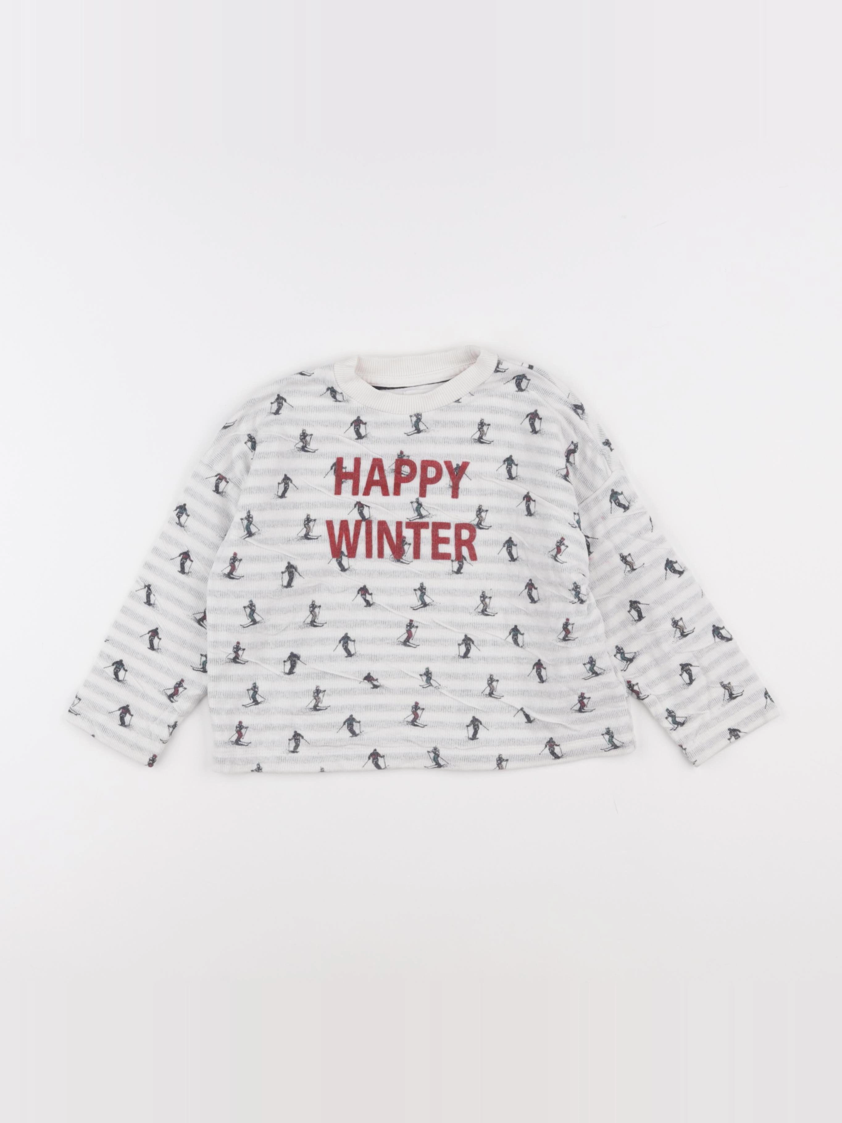 Monoprix - sweat blanc - 3 ans