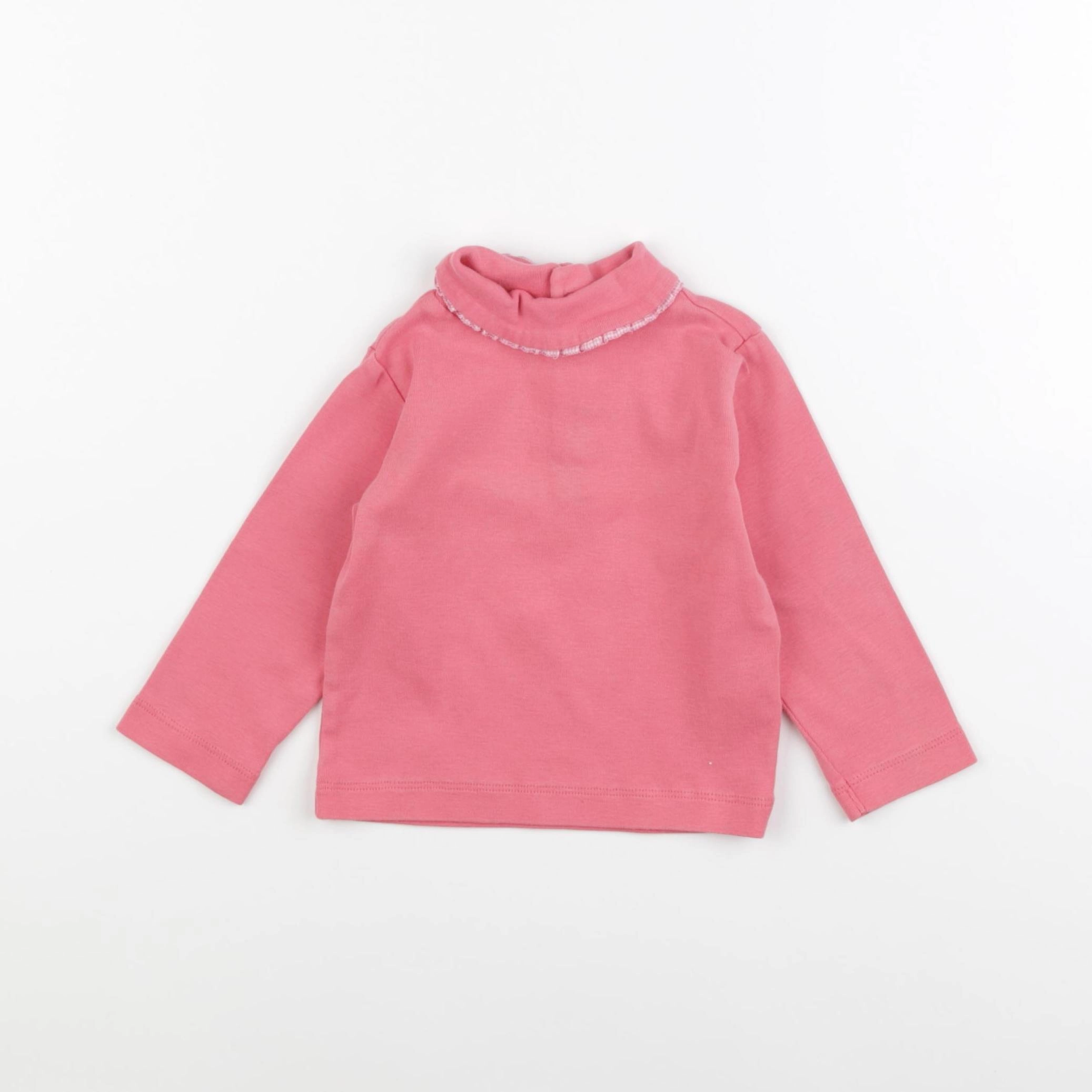 Jacadi - sous-pull rose - 12 mois