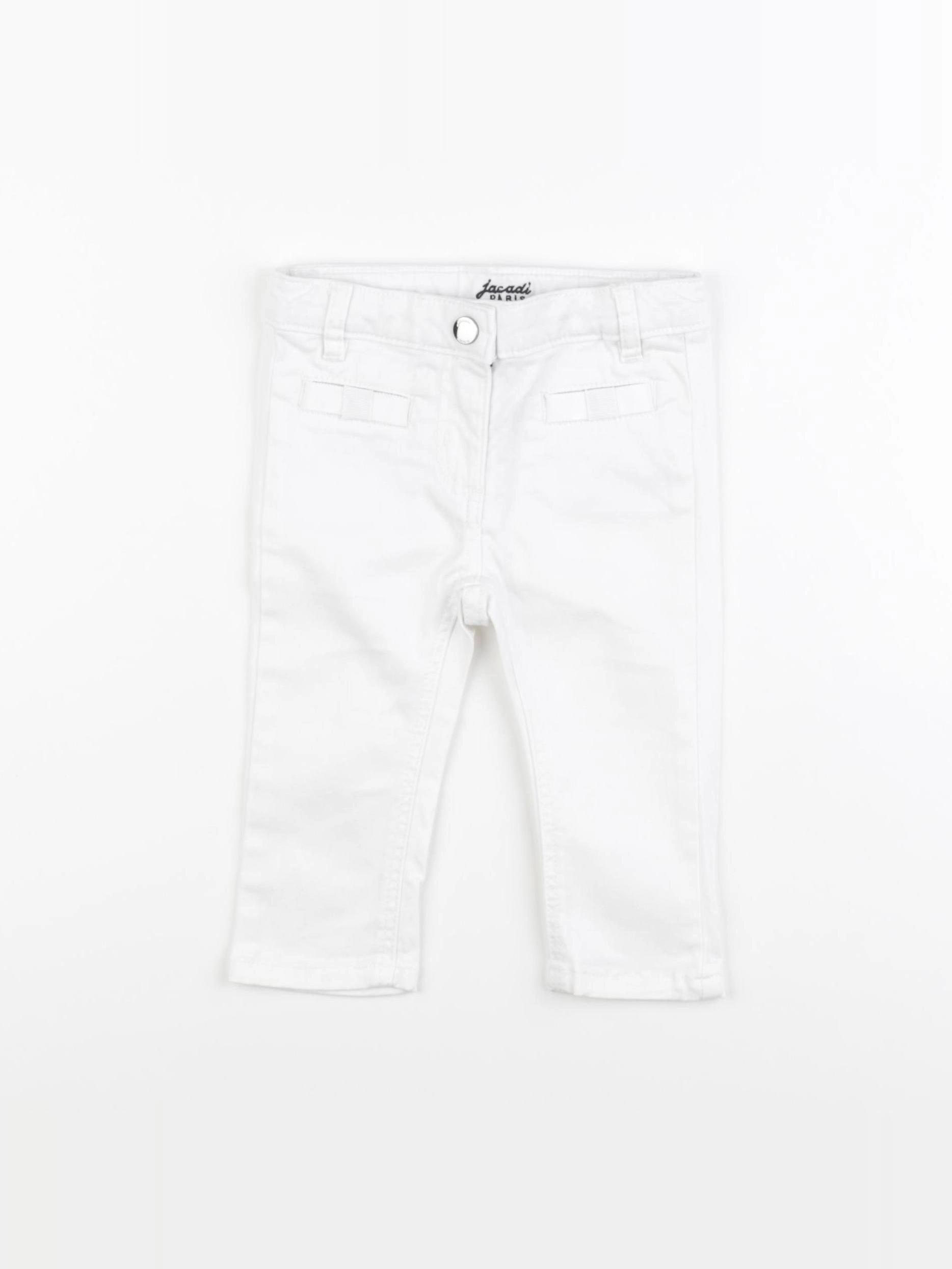 Jacadi - pantalon blanc - 12 mois