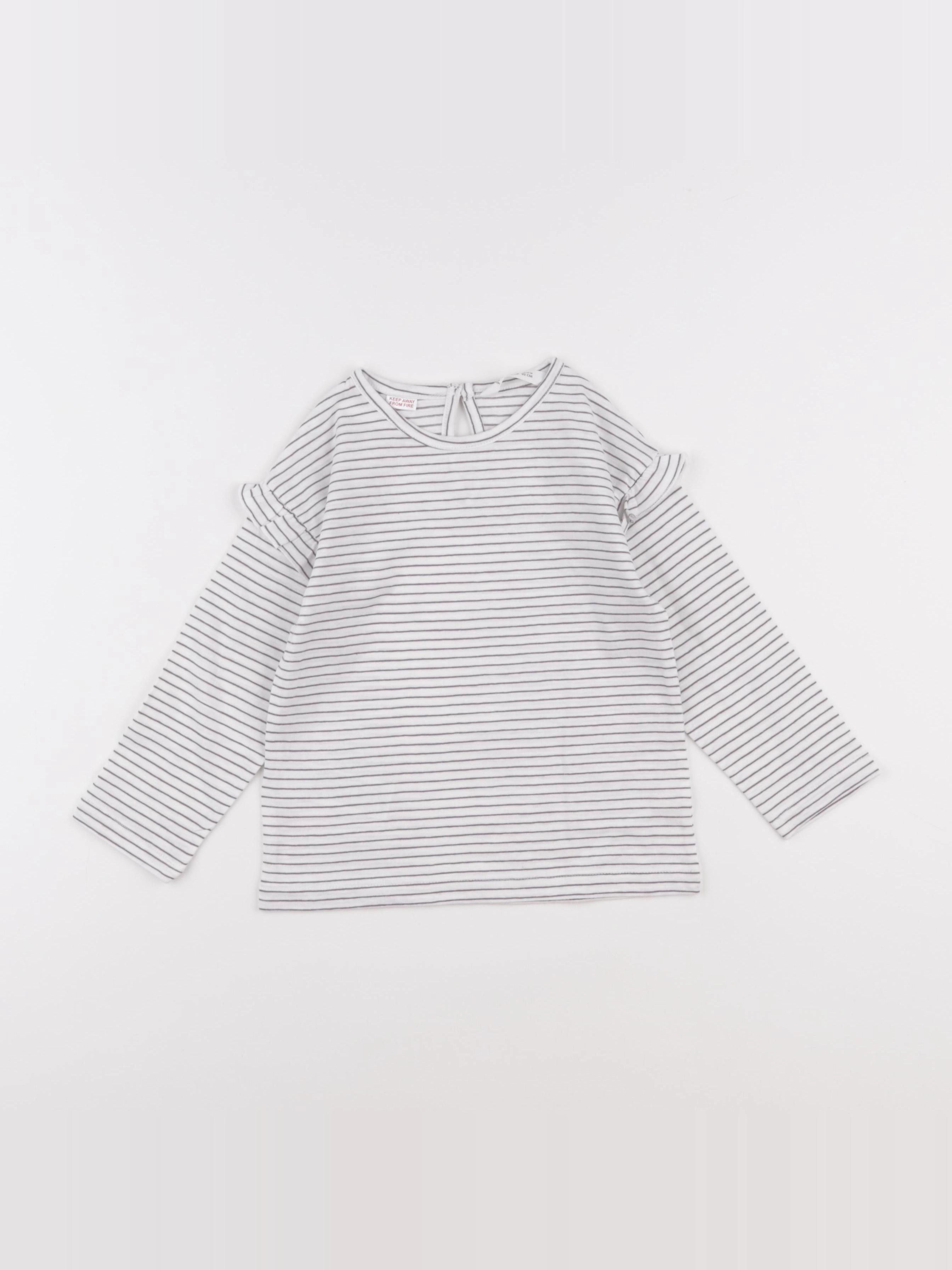 Mango - tee-shirt bleu - 18/24 mois