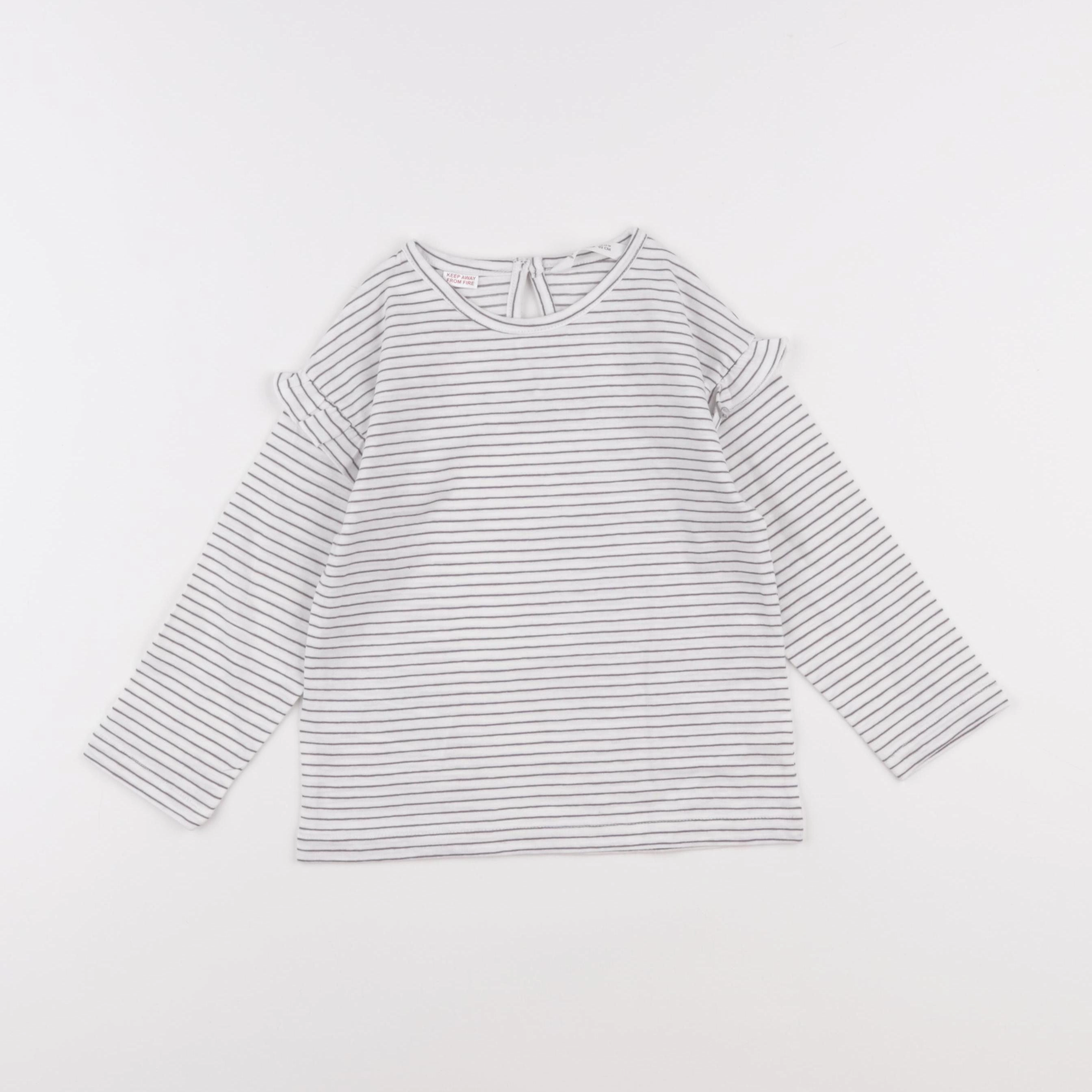 Mango - tee-shirt bleu - 18/24 mois