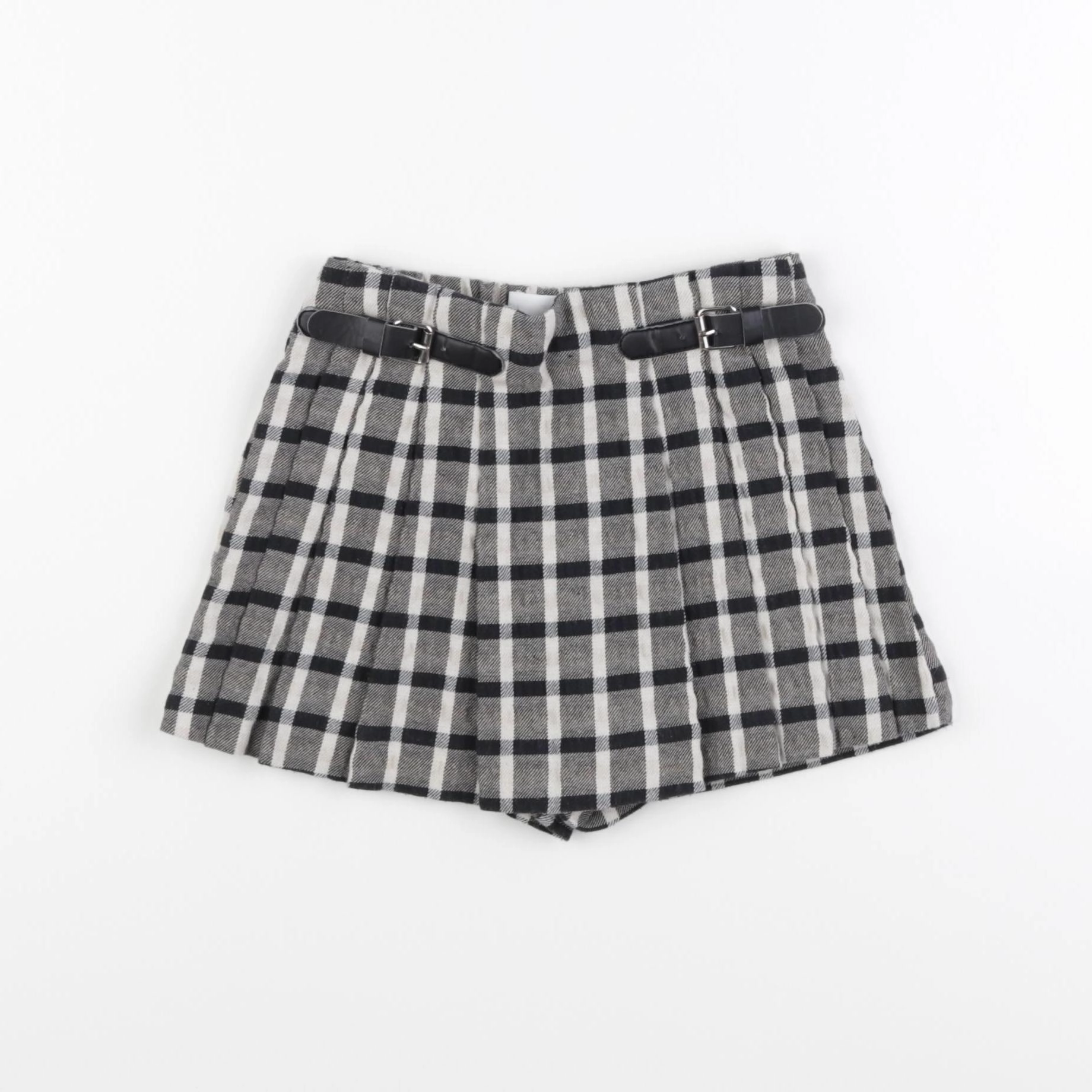 Zara - jupe short gris, noir - 2/3 ans