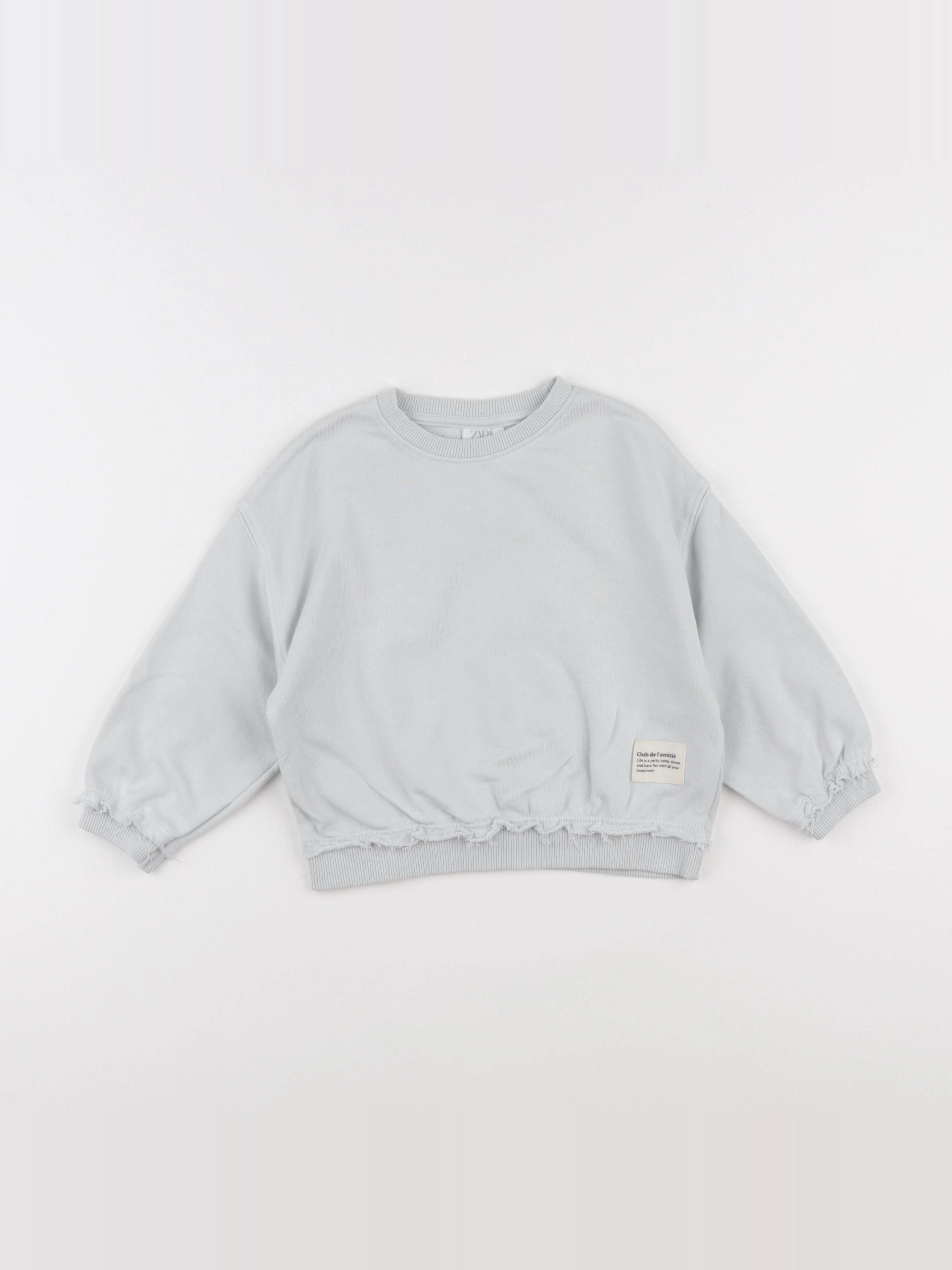 Zara - sweat bleu - 2 ans