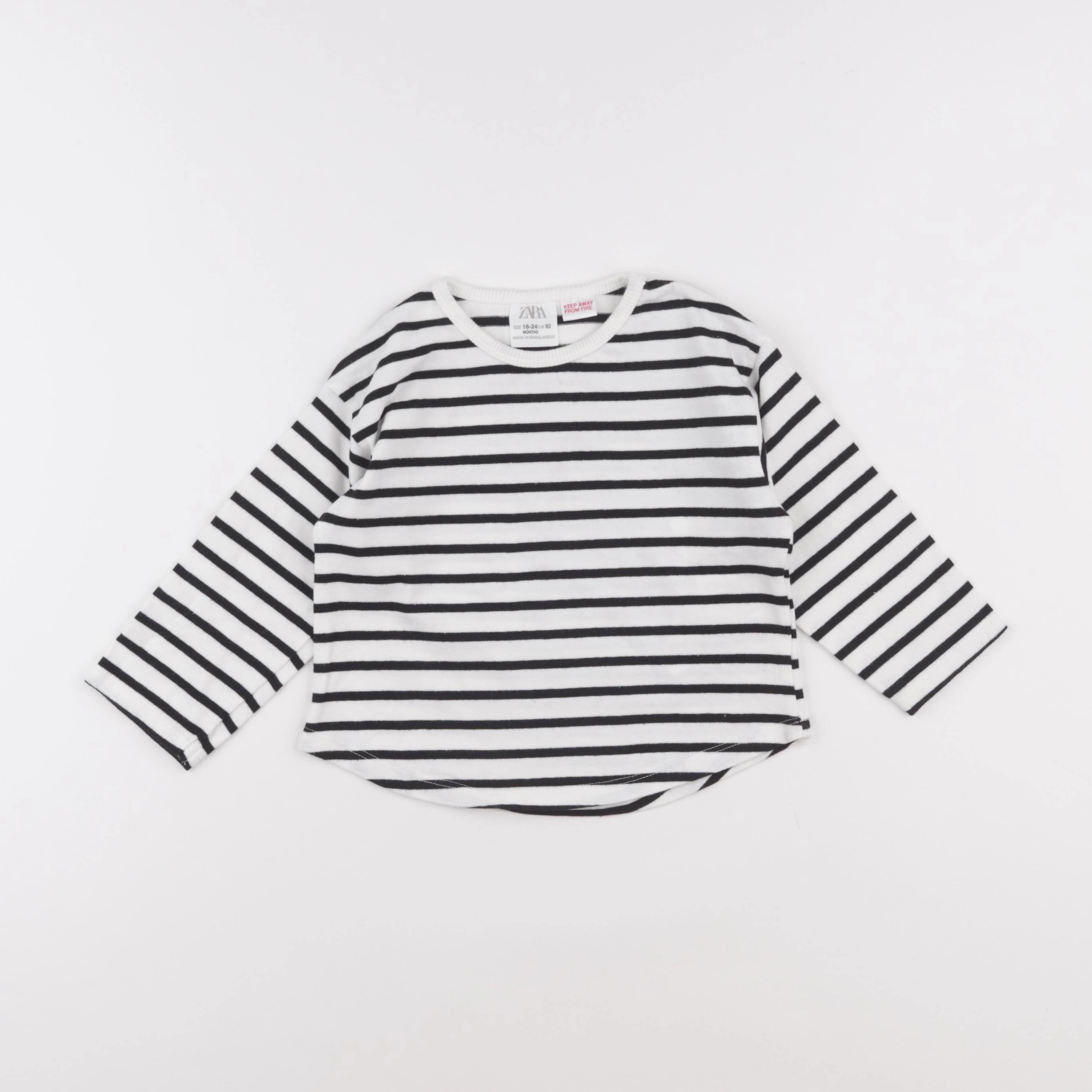 Zara - tee-shirt bleu - 18/24 mois