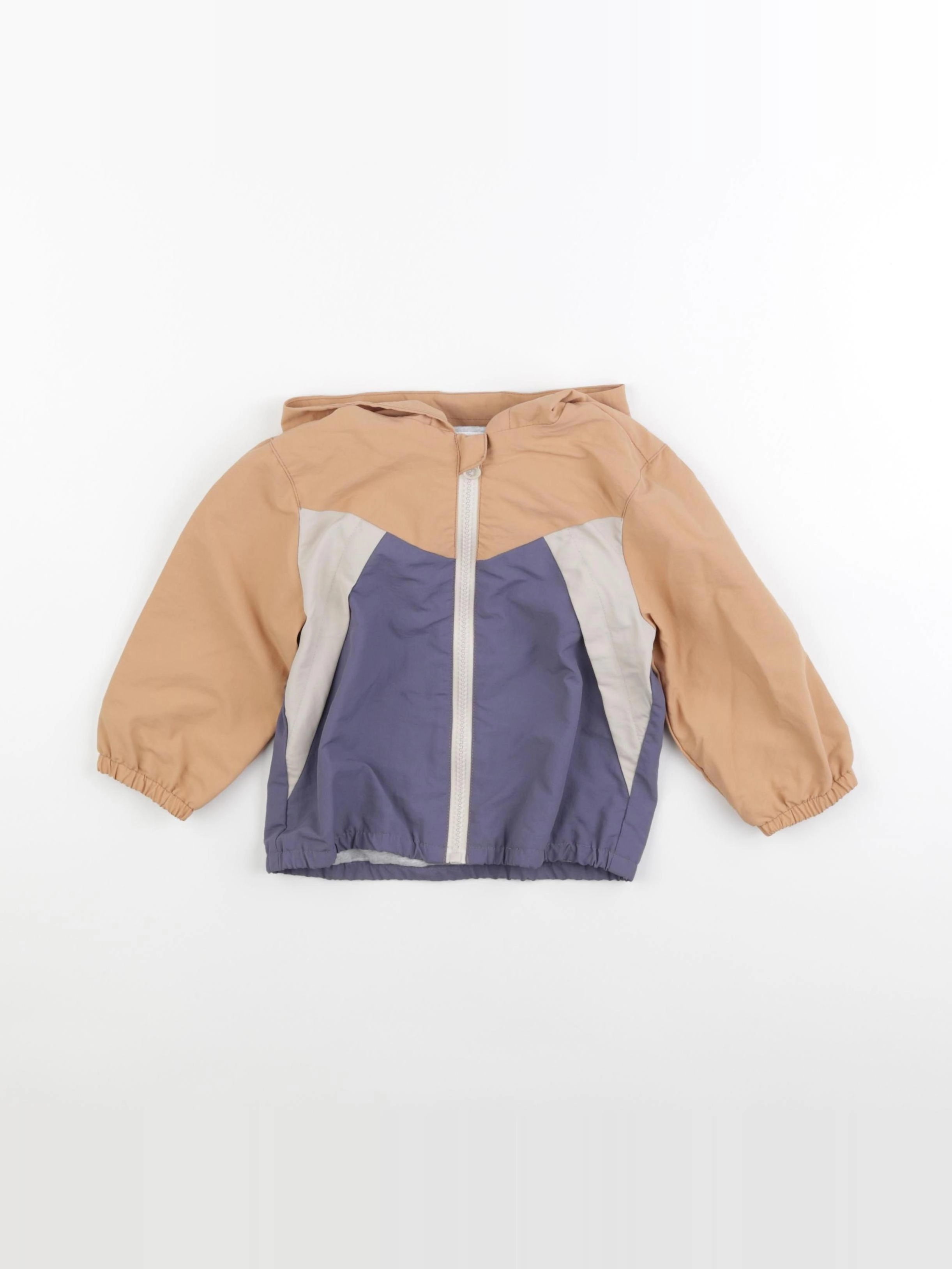 Vertbaudet - veste bleu, marron - 12 mois
