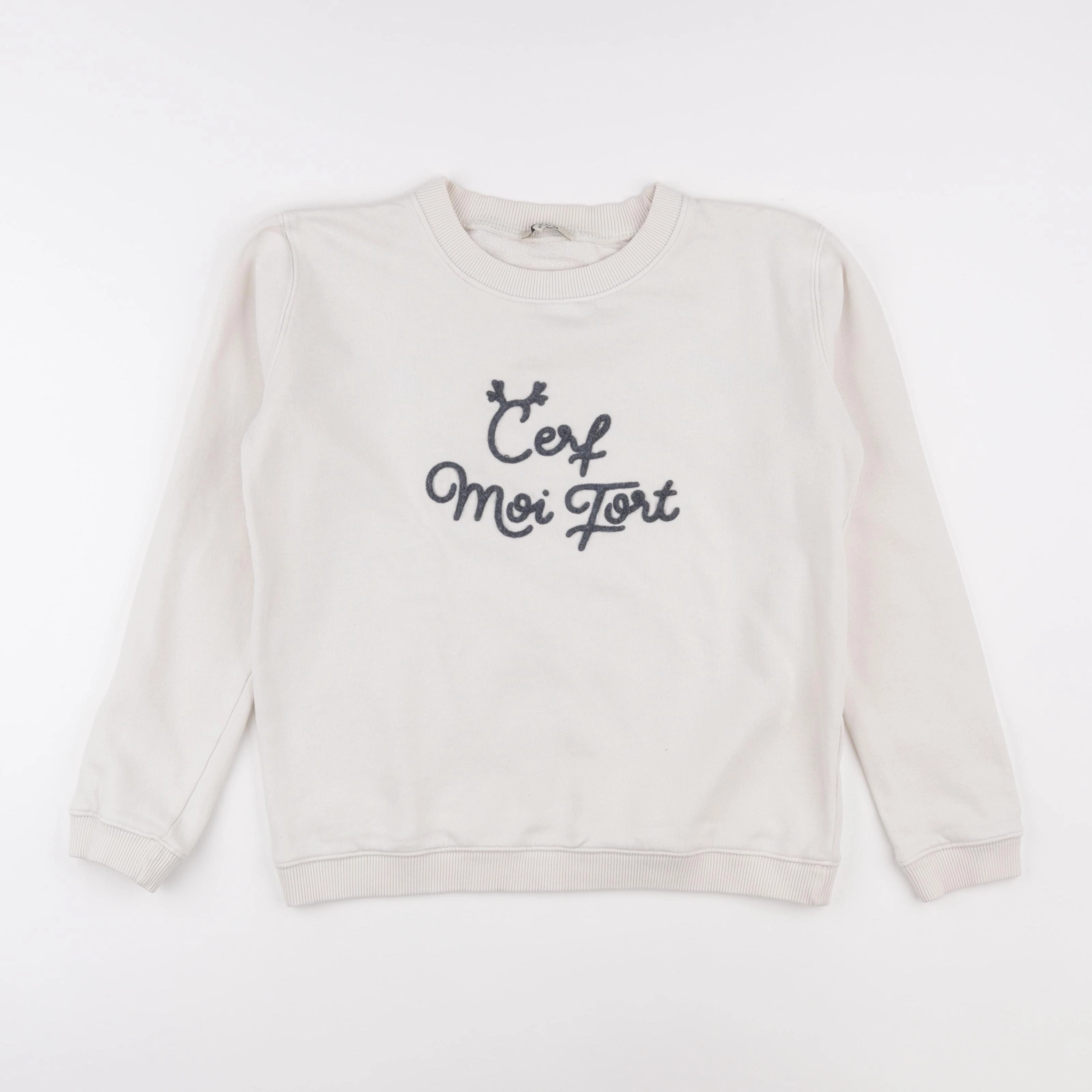 Emile et Ida - sweat blanc - 12/14 ans
