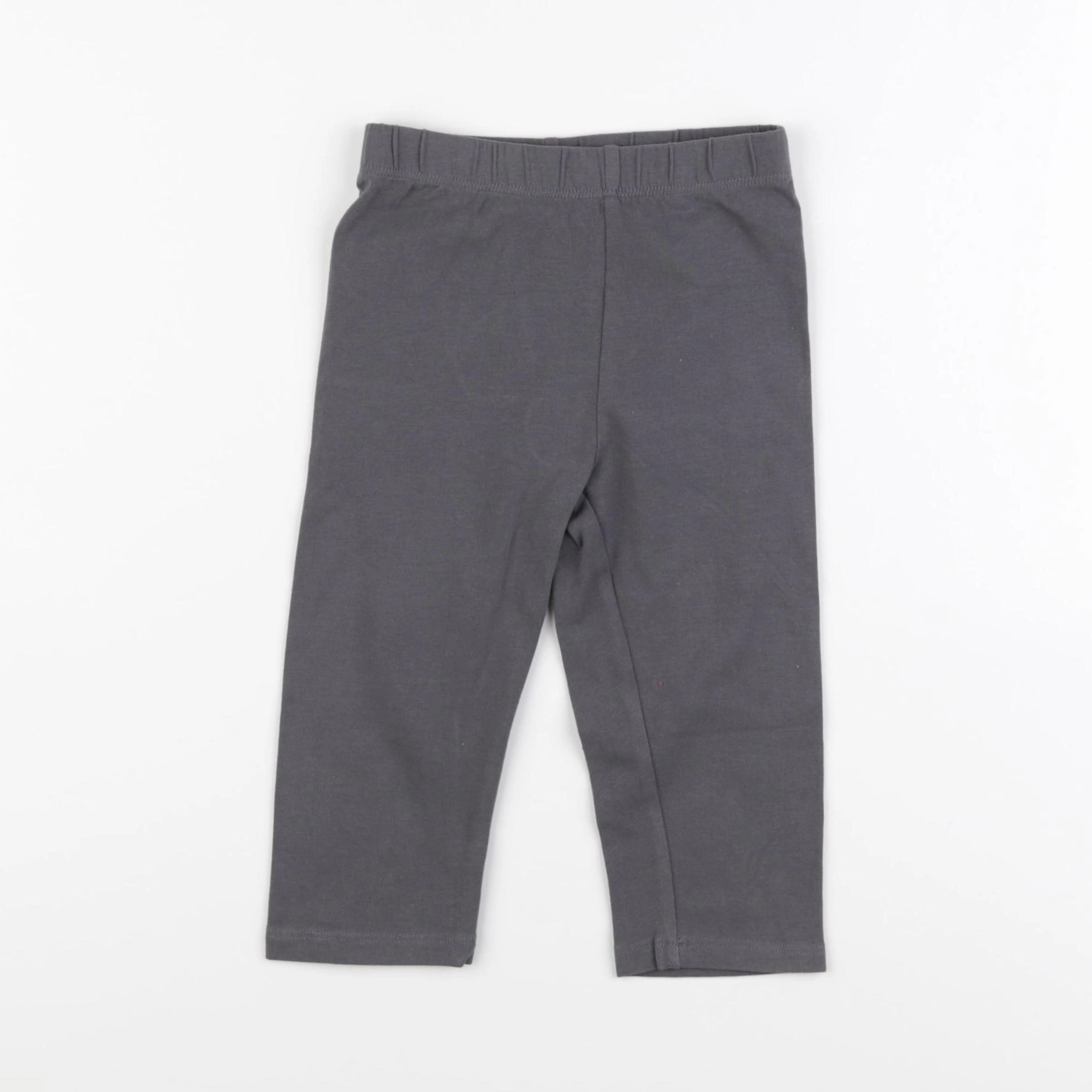 Vertbaudet - legging court gris - 5 ans