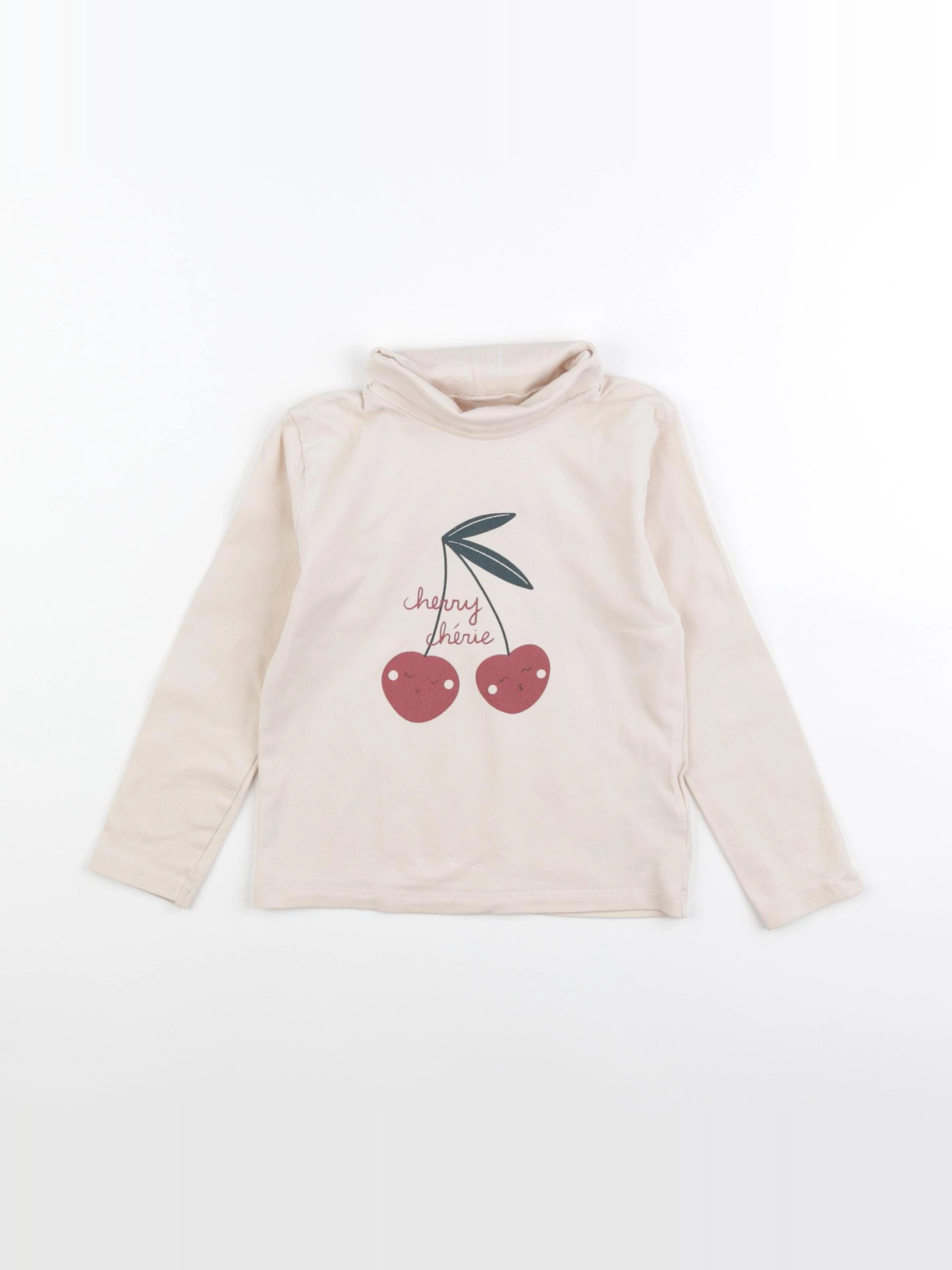 Vertbaudet - sous-pull beige - 5 ans