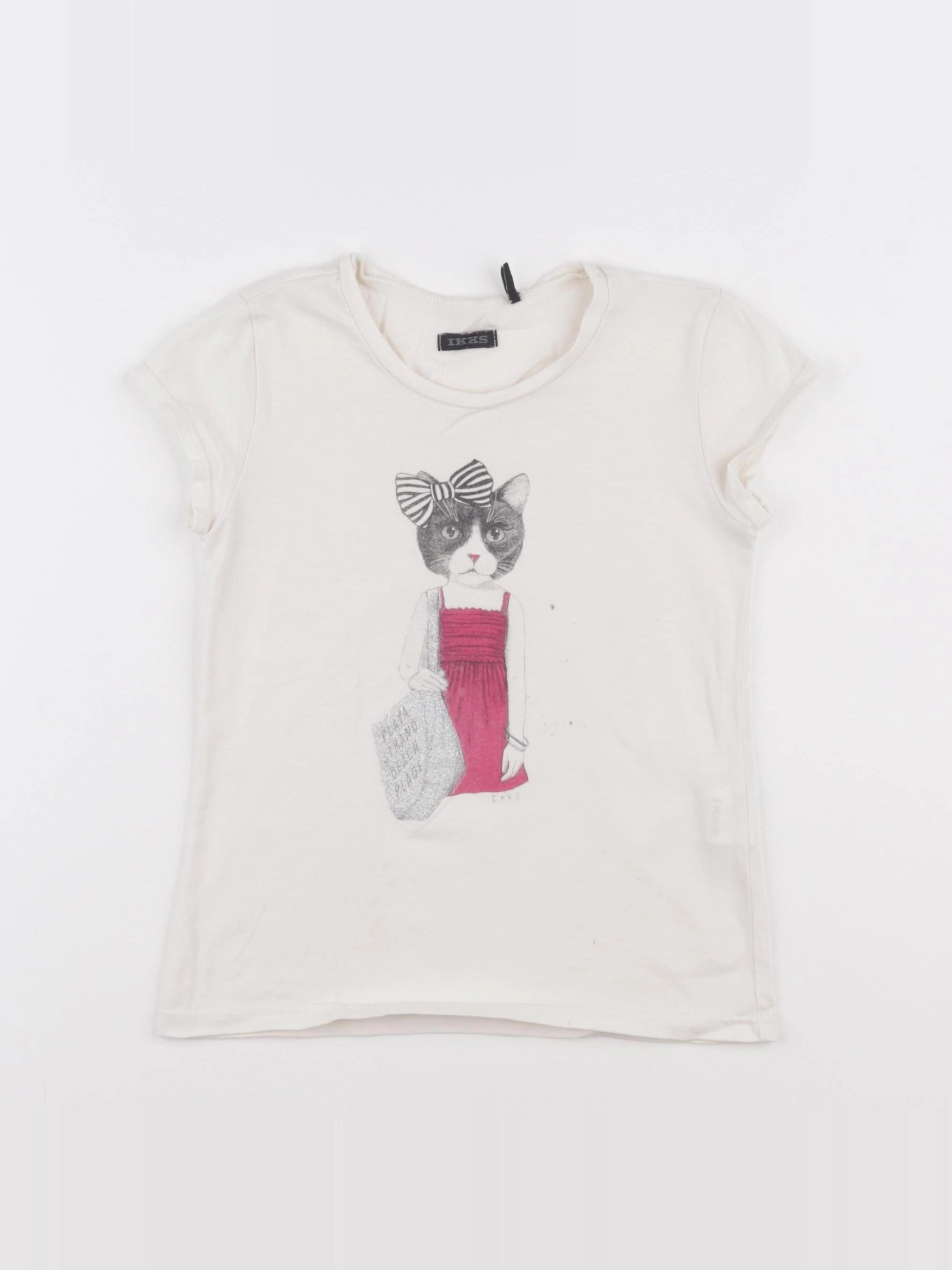 IKKS - tee-shirt blanc - 6 ans
