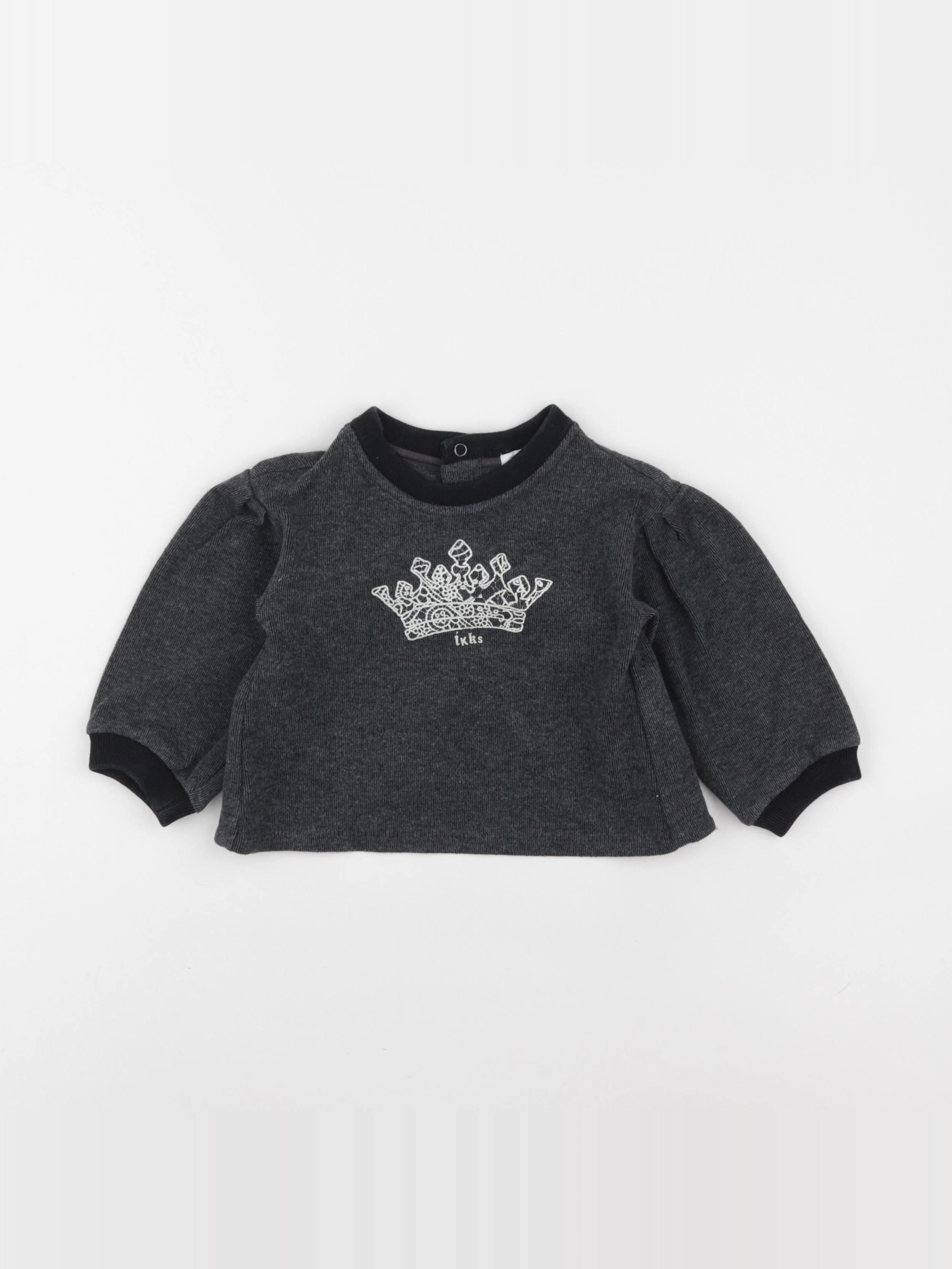 IKKS - sweat gris - 18 mois