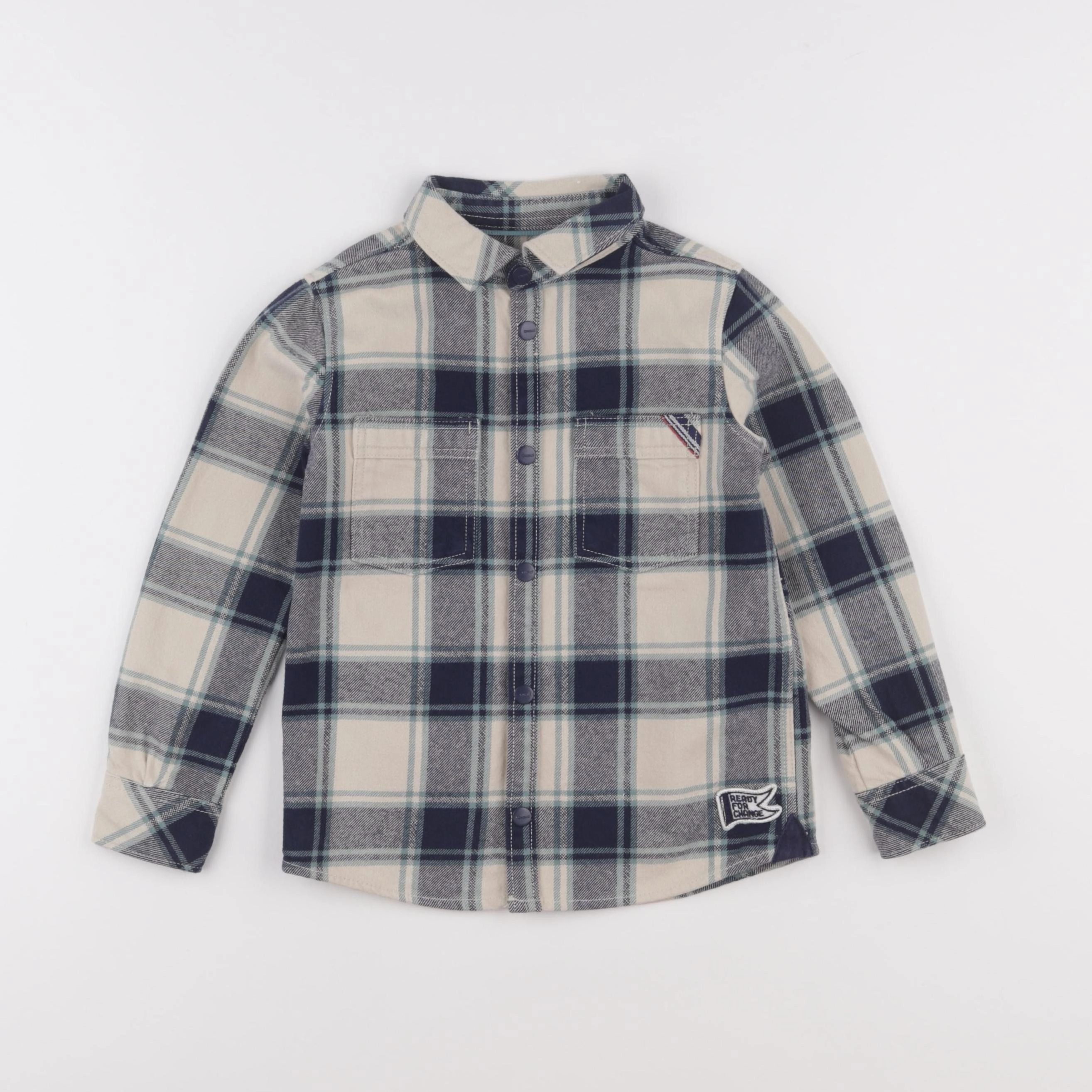 Okaidi - chemise bleu - 4 ans