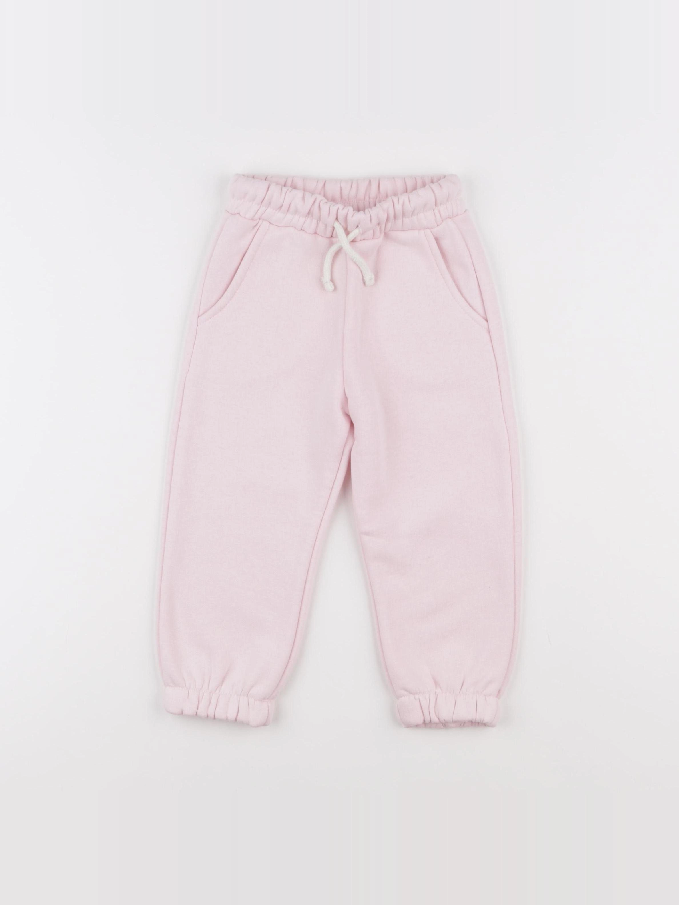 Zara - jogging doublé rose - 18/24 mois