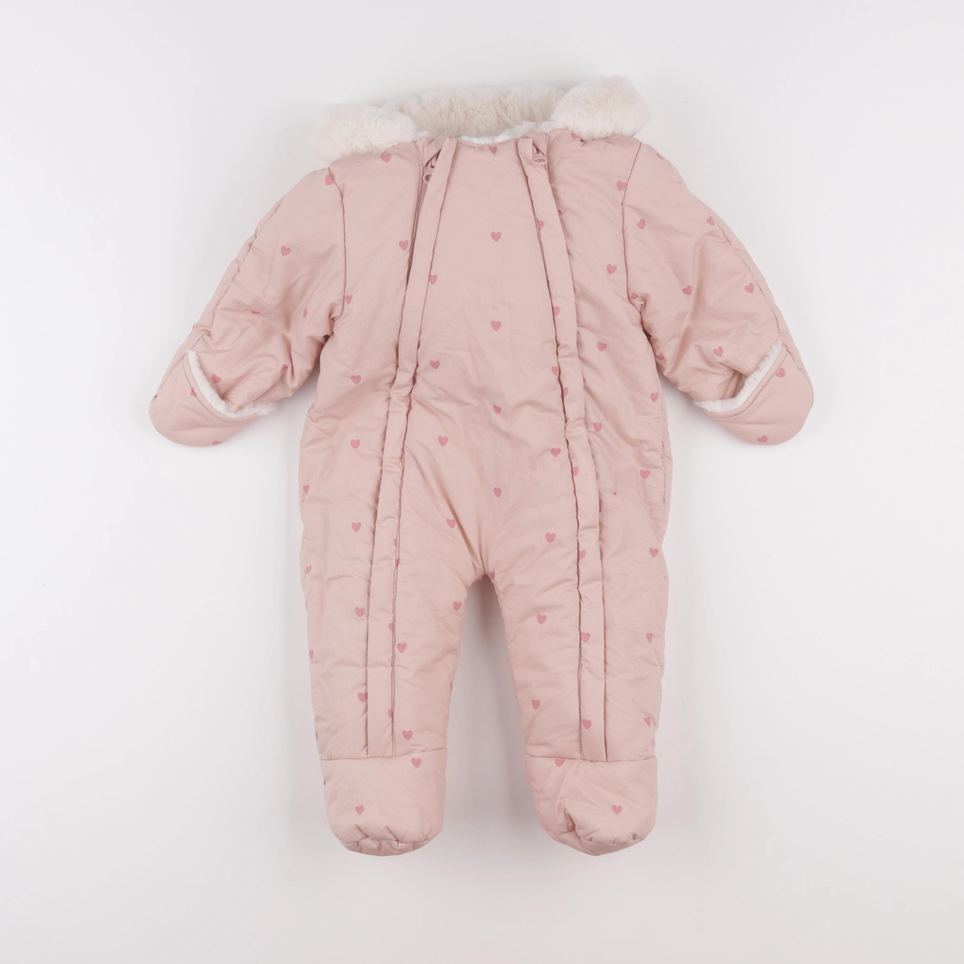 Vertbaudet - combi-pilote rose - 6 mois