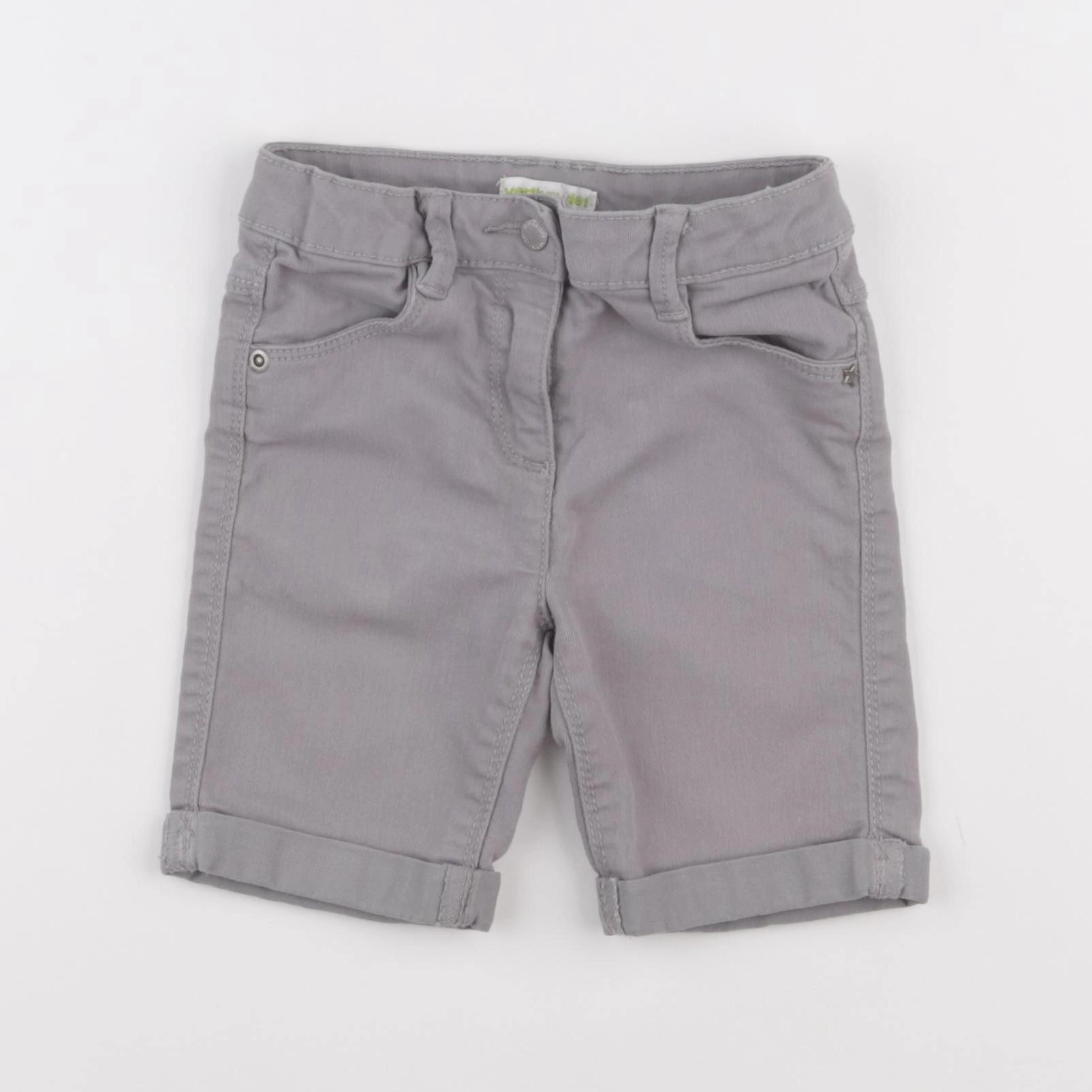 Vertbaudet - short gris - 4 ans