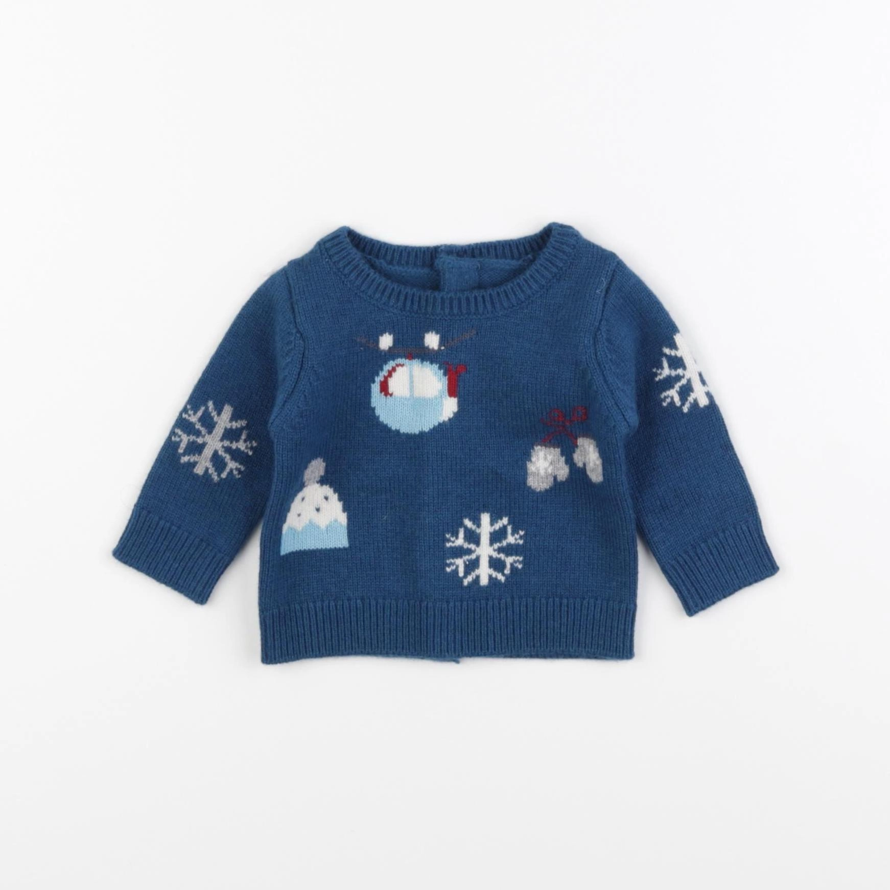 Jacadi - pull bleu - 1 mois
