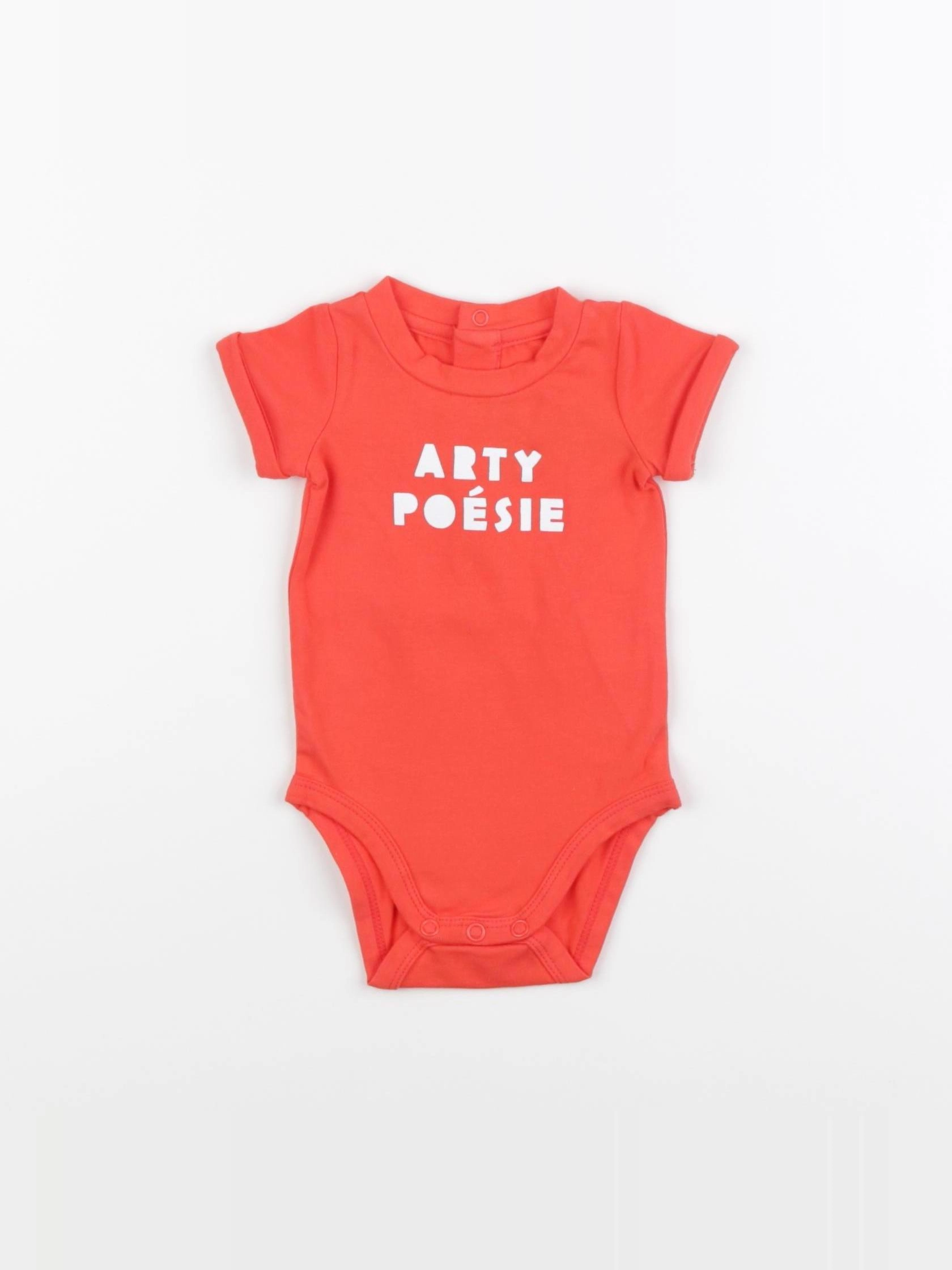 Jacadi - body rouge - 1 mois