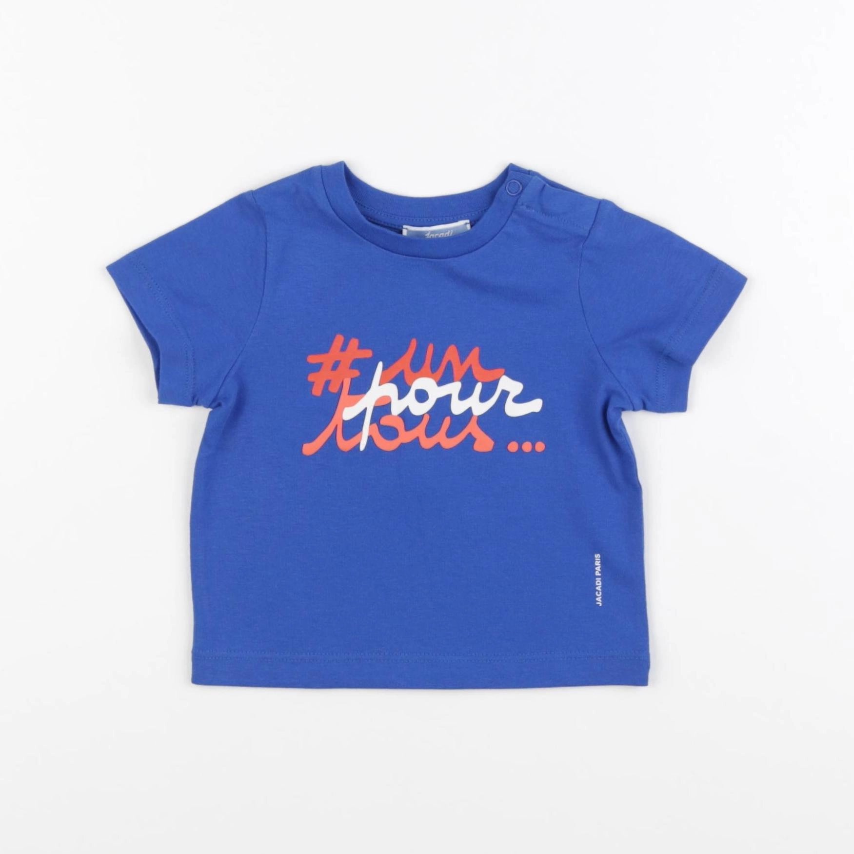 Jacadi - tee-shirt bleu - 12 mois