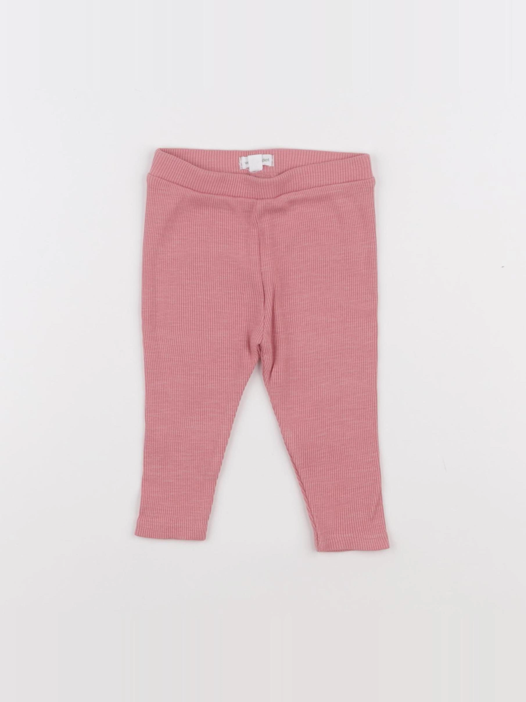 Vertbaudet - legging rose - 9 mois