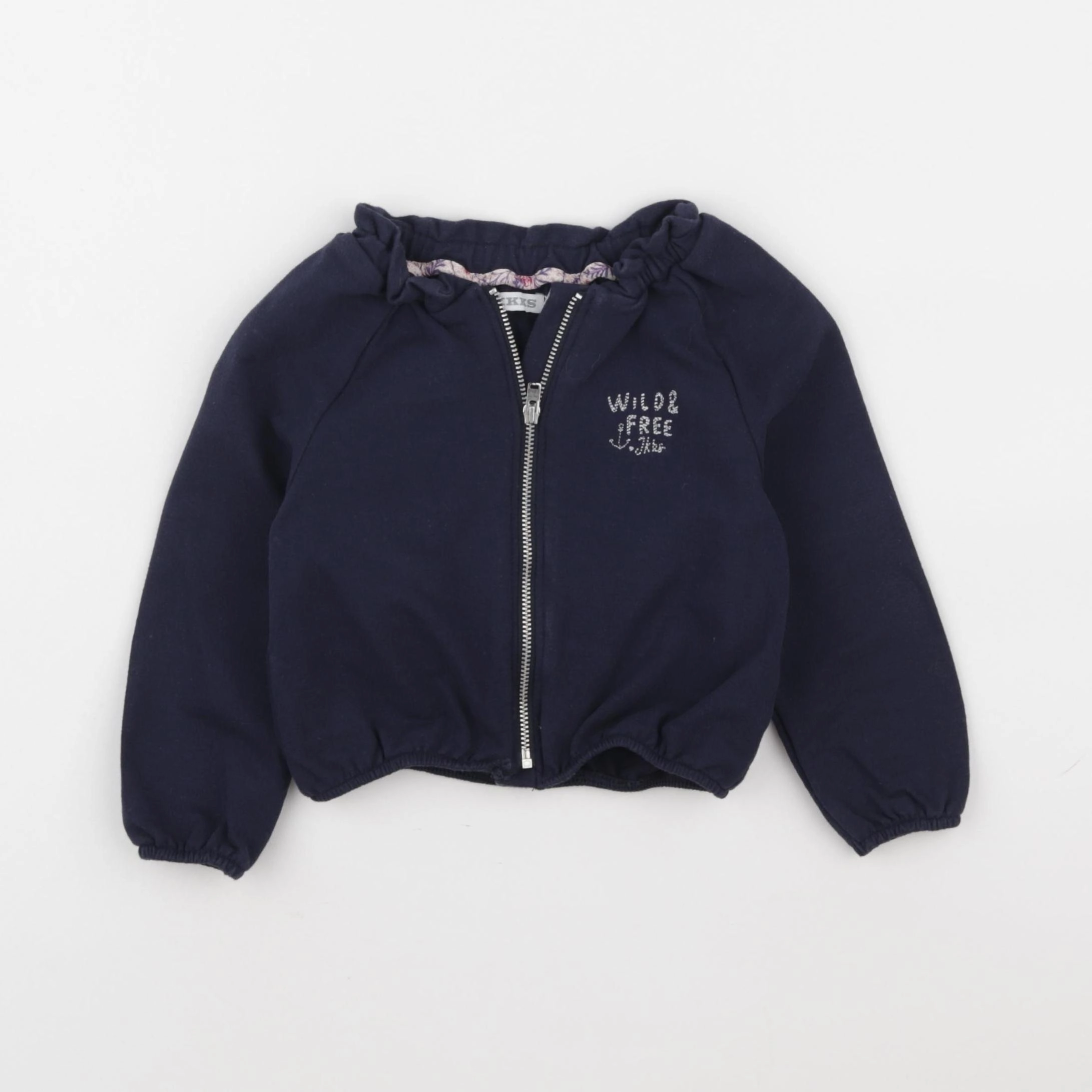 IKKS - sweat bleu - 2 ans
