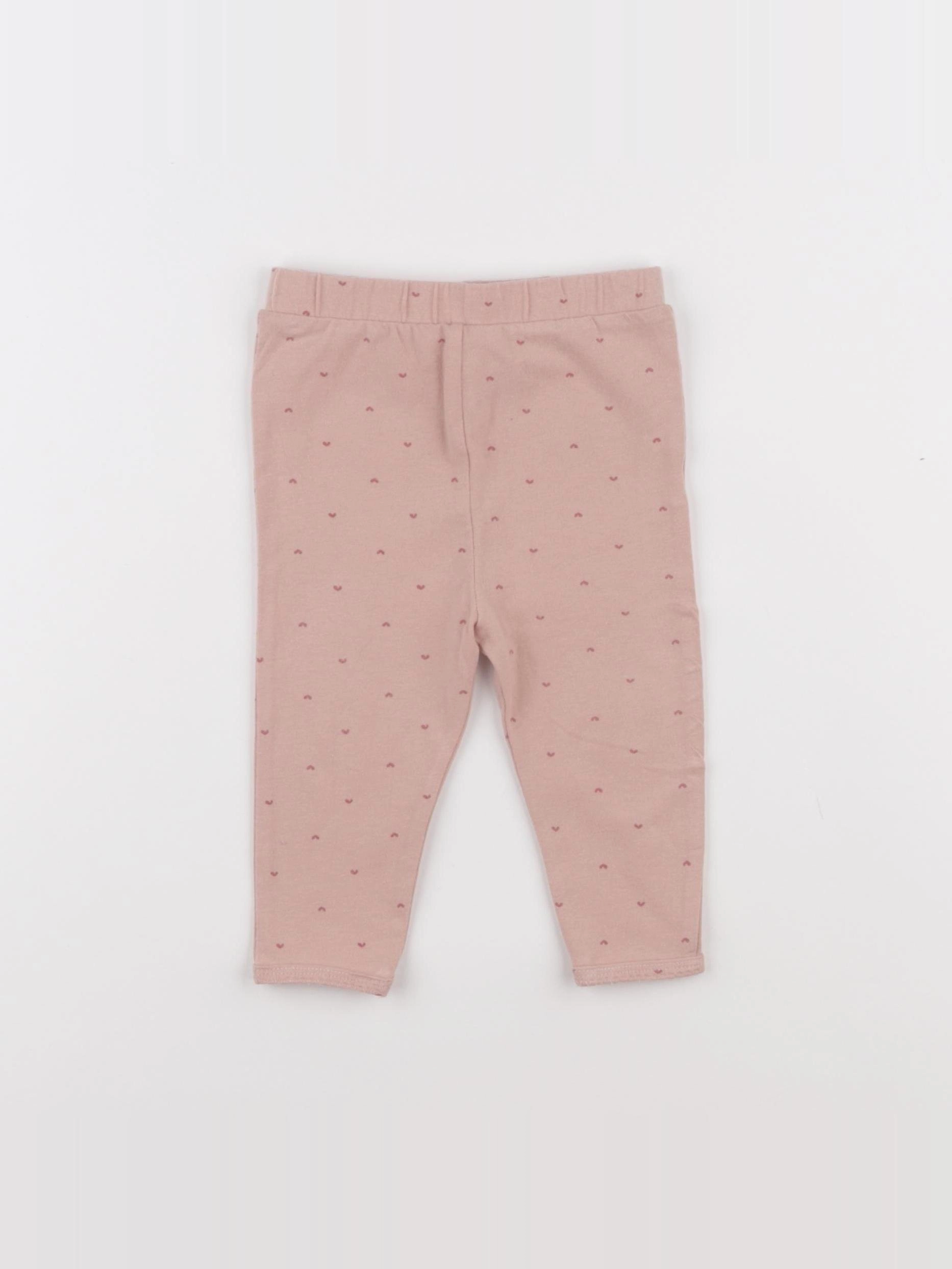 Vertbaudet - legging rose - 9 mois