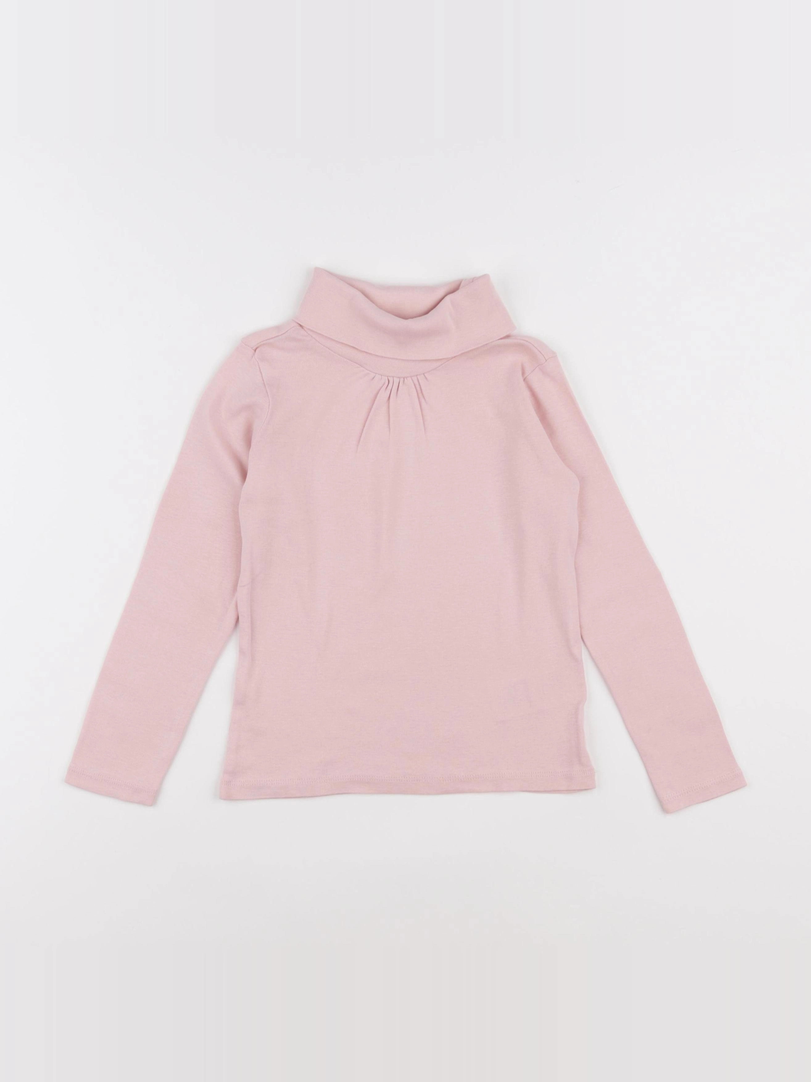 Vertbaudet - sous-pull rose - 6 ans