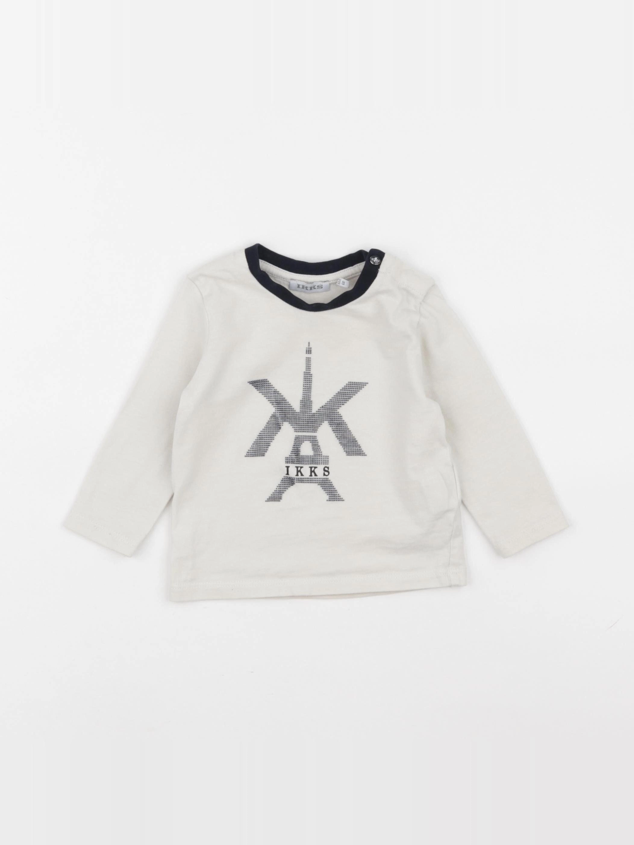 IKKS - tee-shirt blanc - 6 mois
