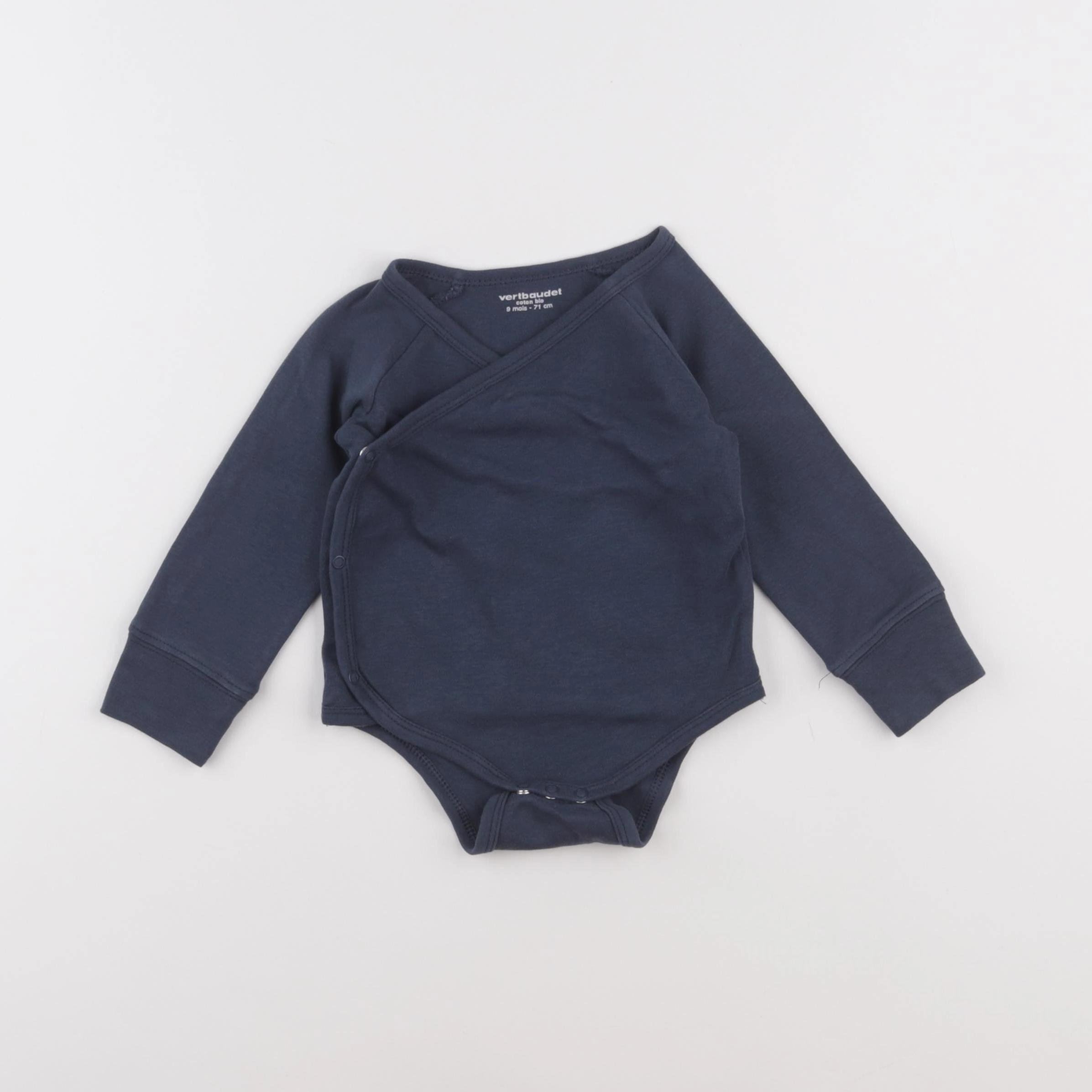 Vertbaudet - body bleu - 9 mois