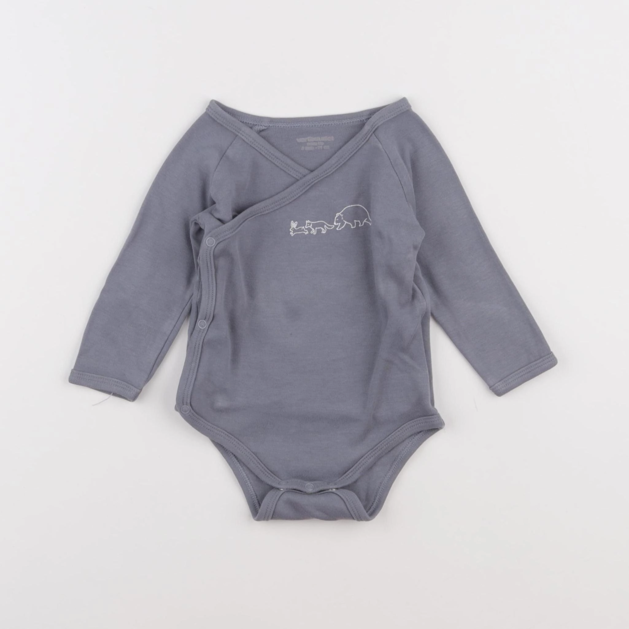 Vertbaudet - body bleu - 9 mois