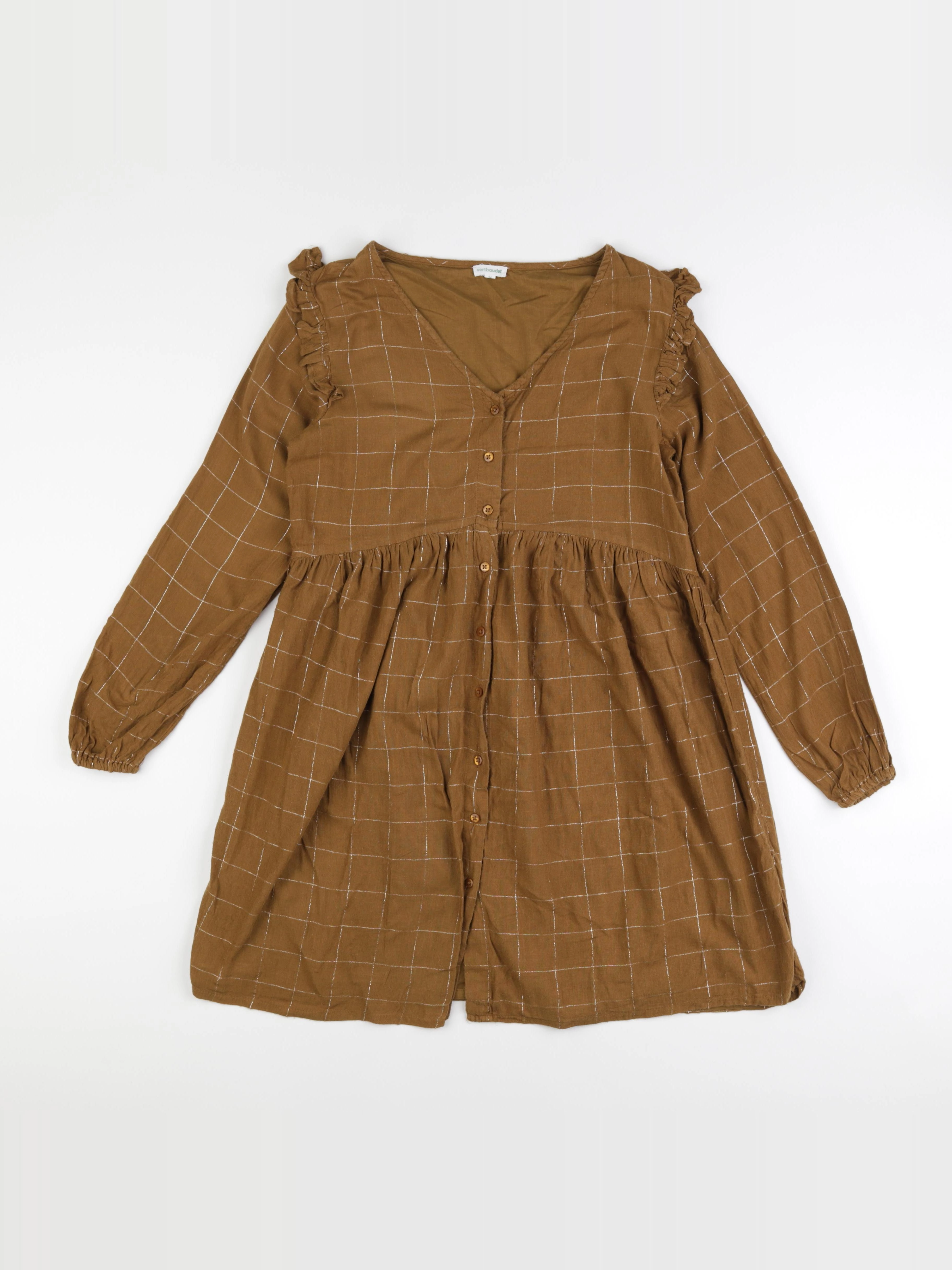 Vertbaudet - robe grossesse, allaitement vert, or - 34