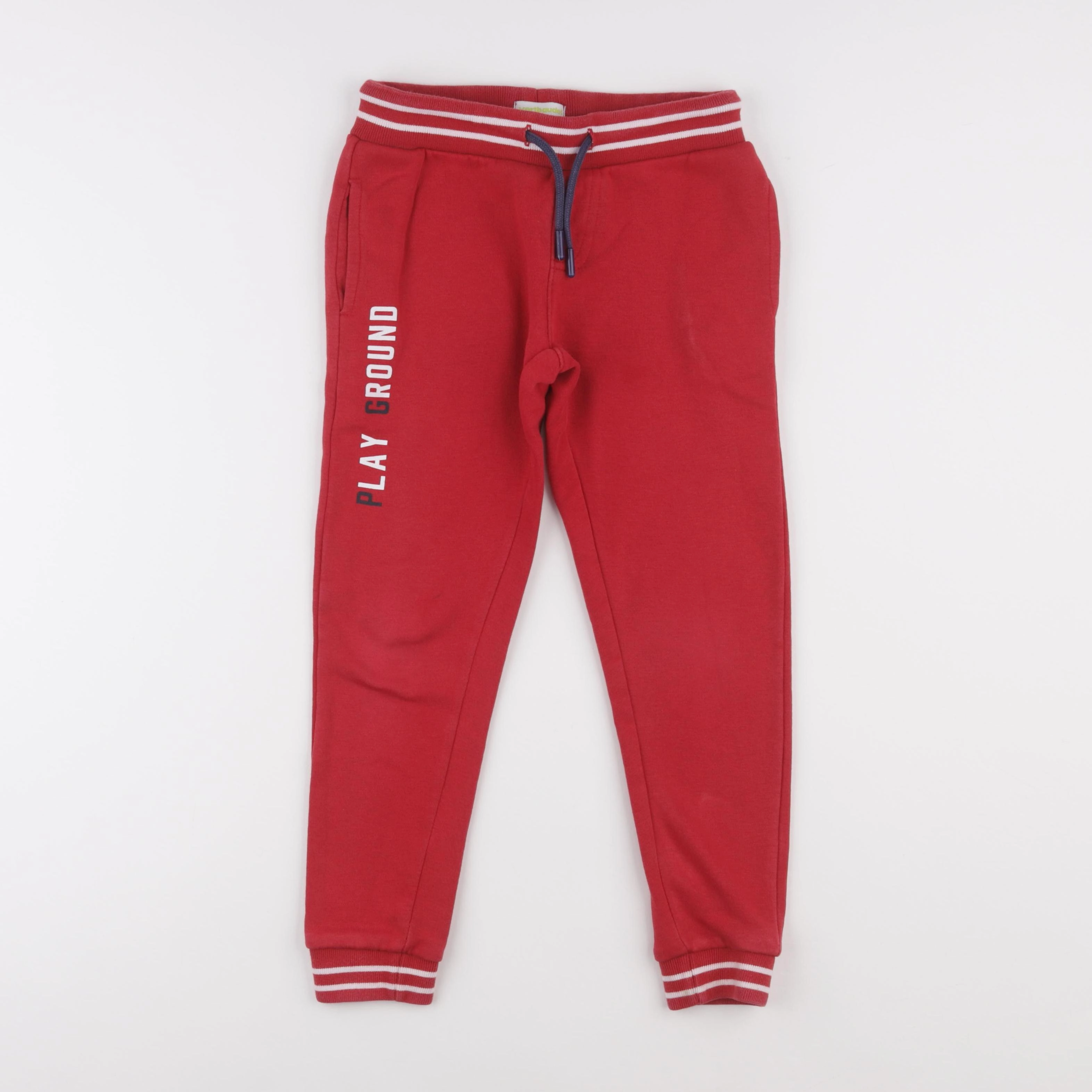 Vertbaudet - jogging rouge - 7 ans