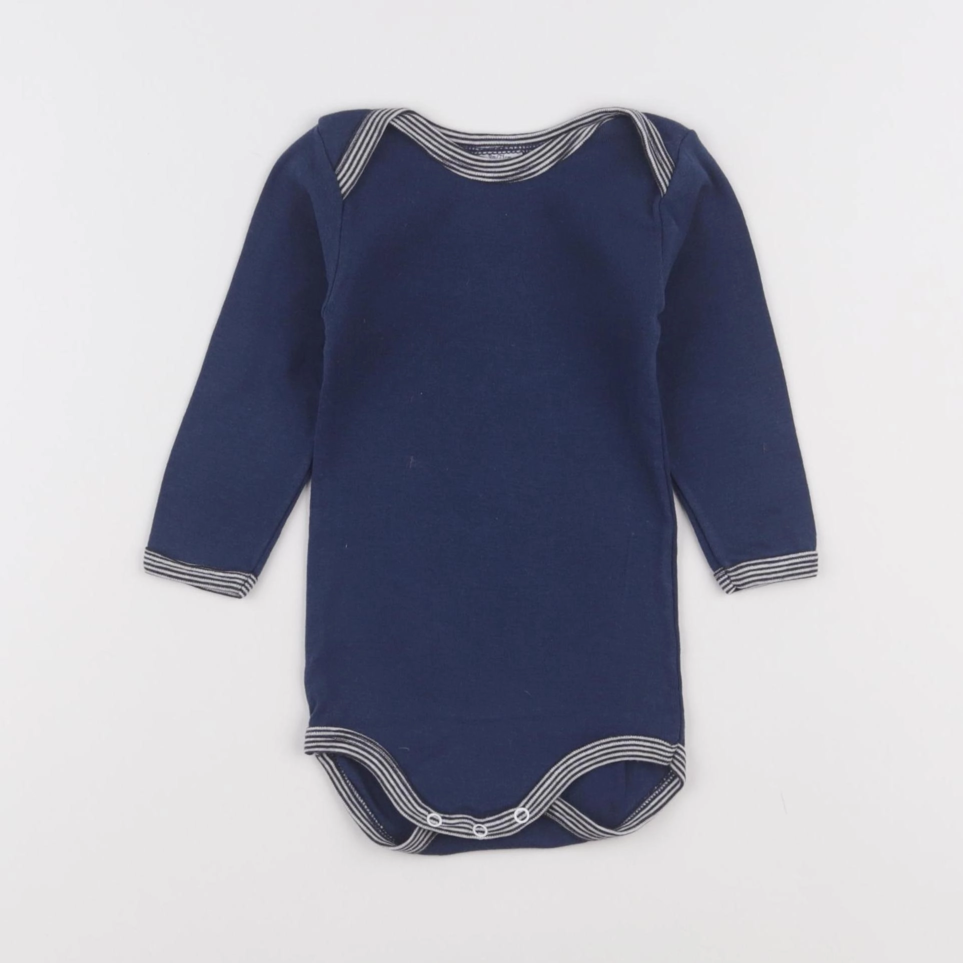 Petit Bateau - body bleu - 9 mois