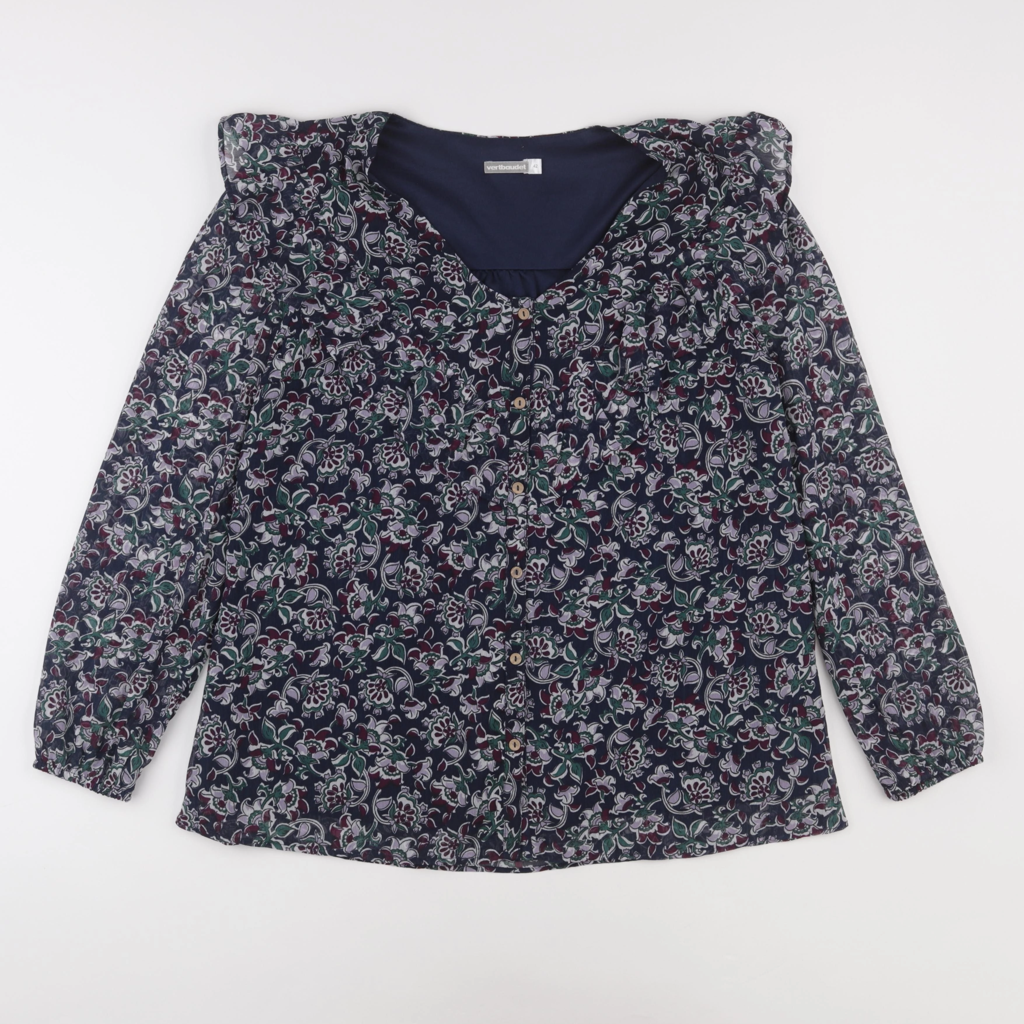 Vertbaudet - blouse grossesse bleu - 42