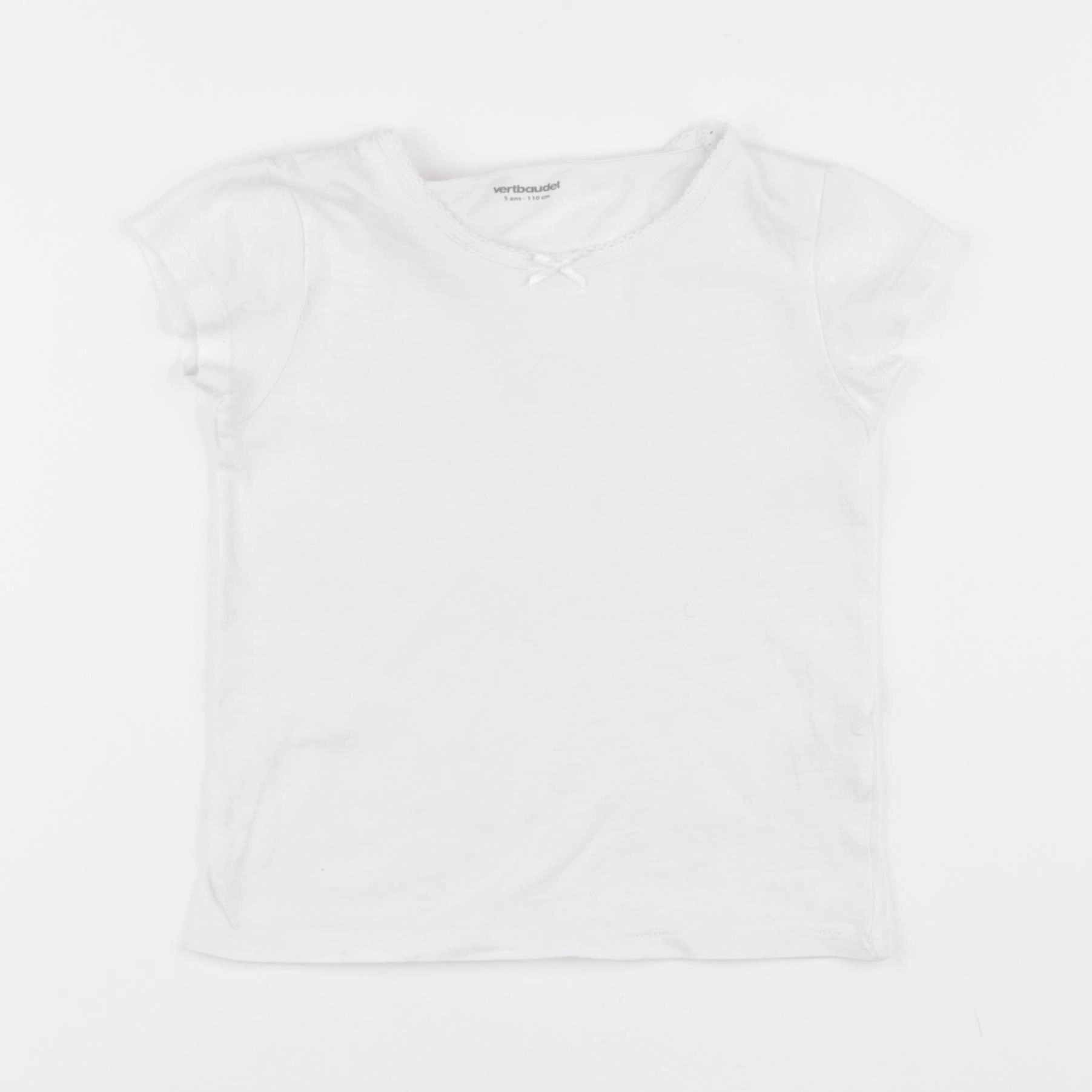 Vertbaudet - maillot de corps blanc - 5 ans