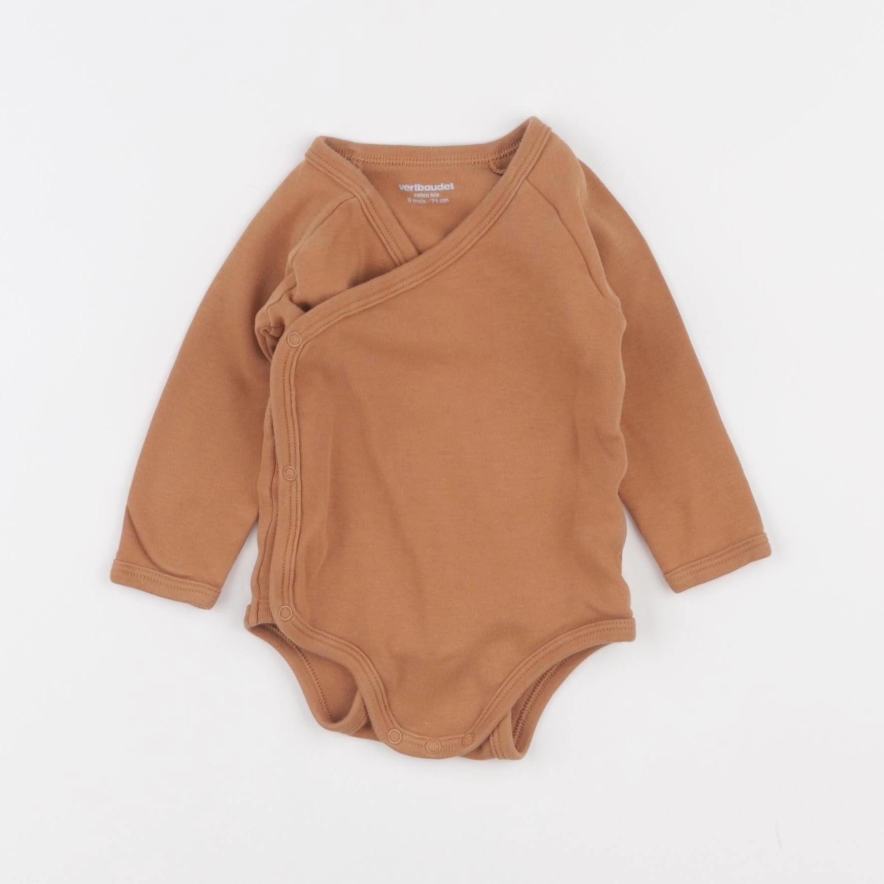 Vertbaudet - body marron - 9 mois
