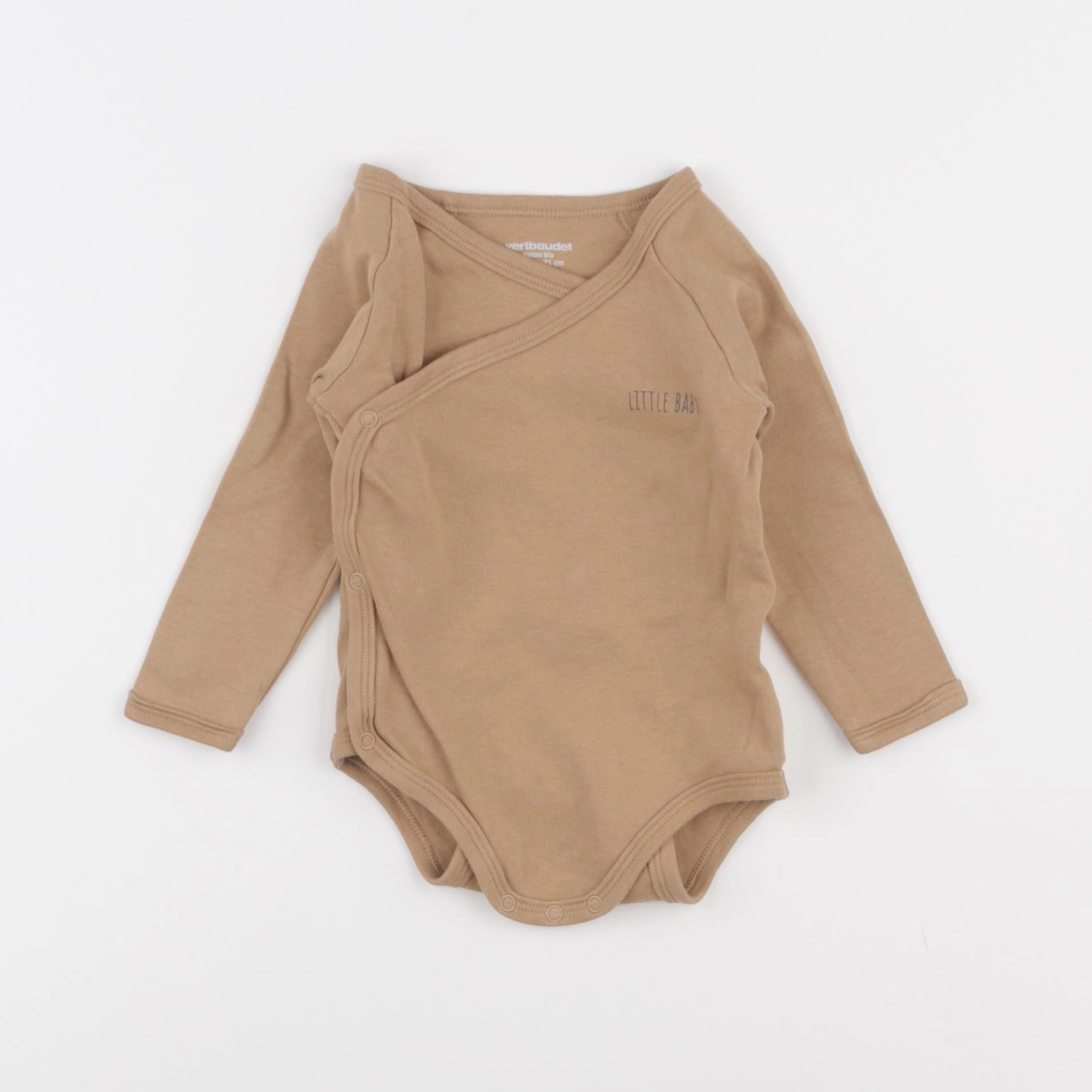 Vertbaudet - body marron - 9 mois