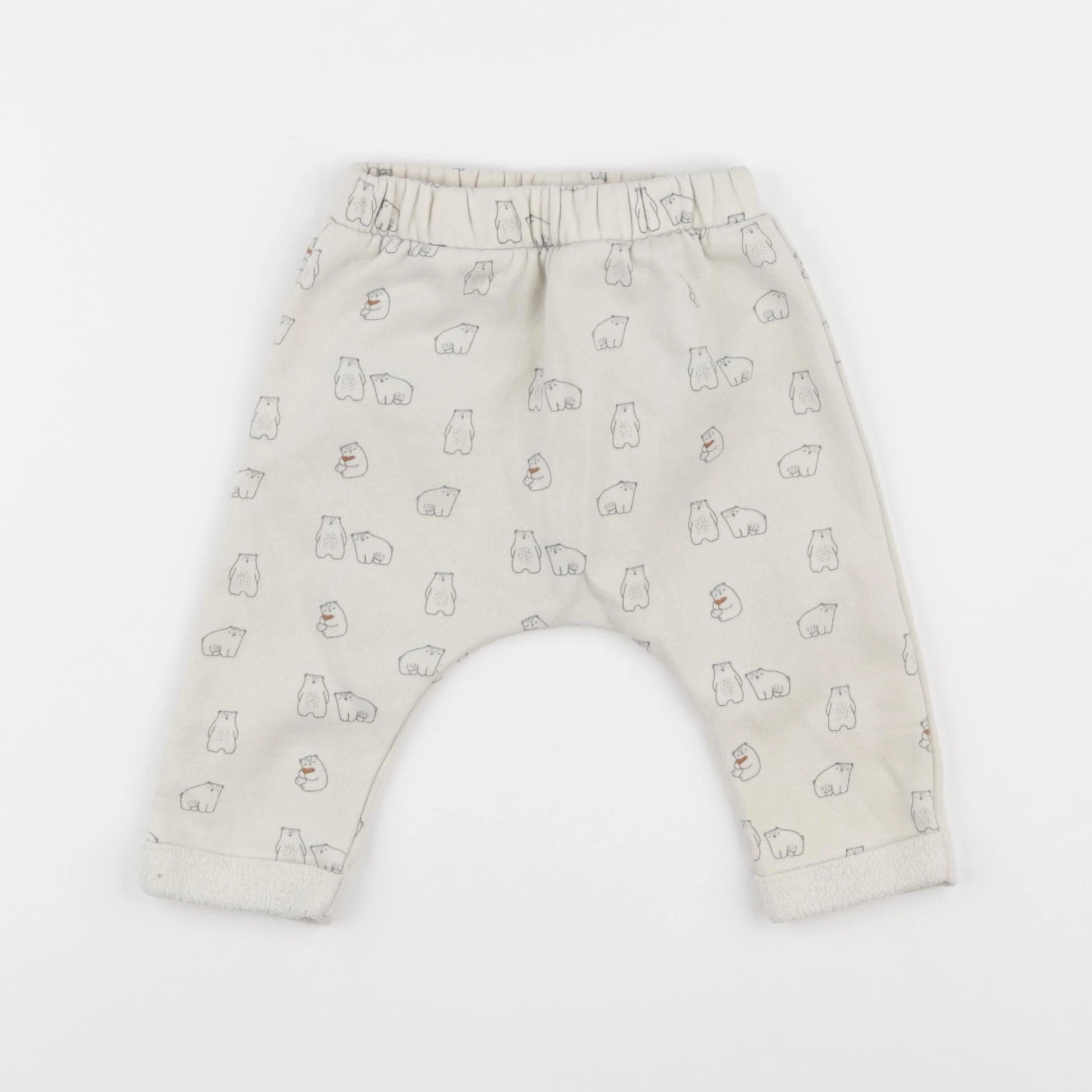 Vertbaudet - sarouel beige - 9 mois