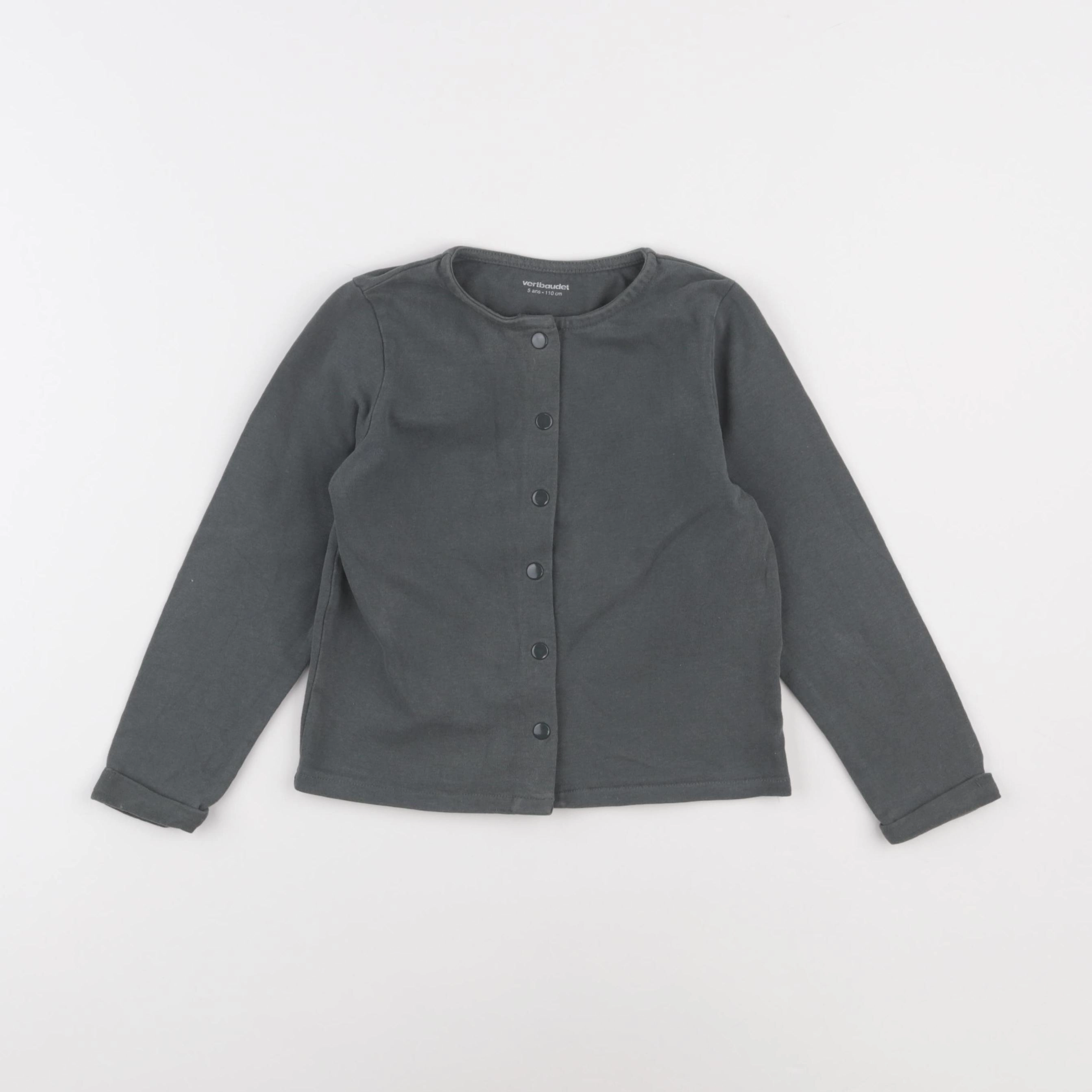 Vertbaudet - sweat vert - 5 ans